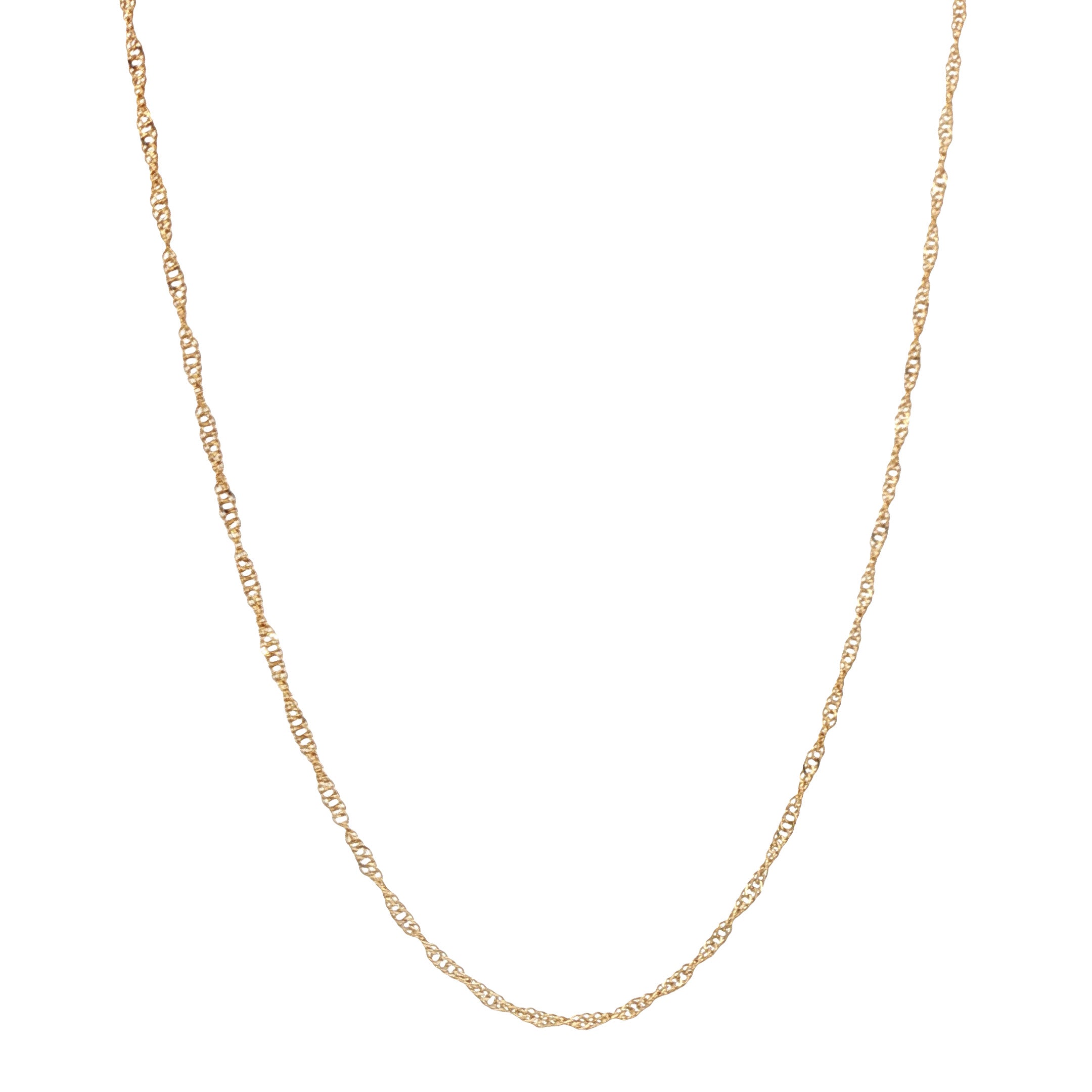 Vintage 14 kt gold Singapore necklace