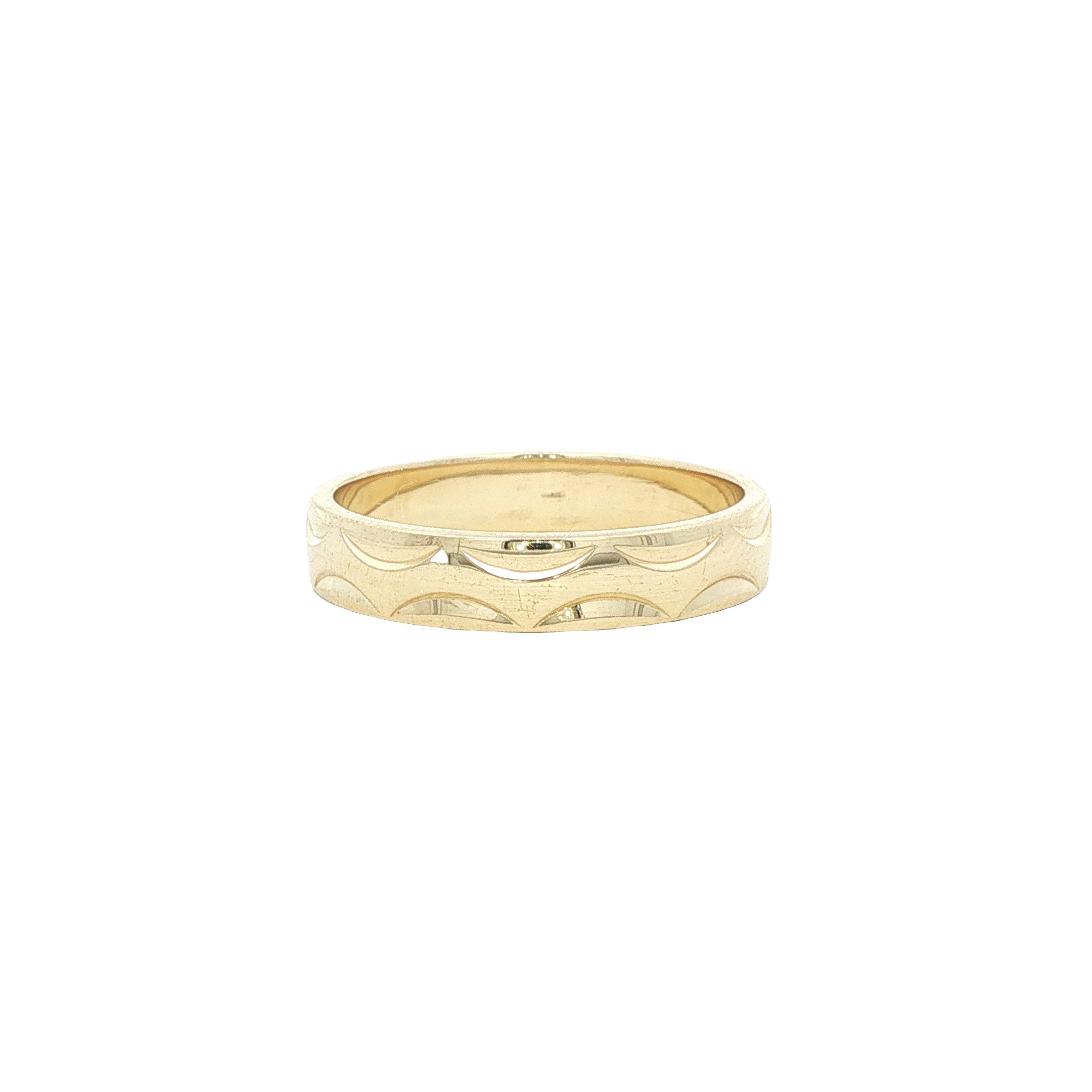 Gouden vintage fantasie ring 14 kt