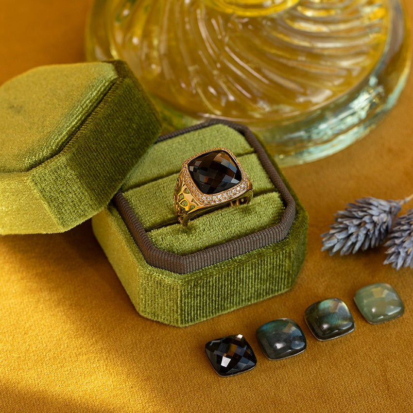 Choises by DL Classic medium ajour ring 18 kt