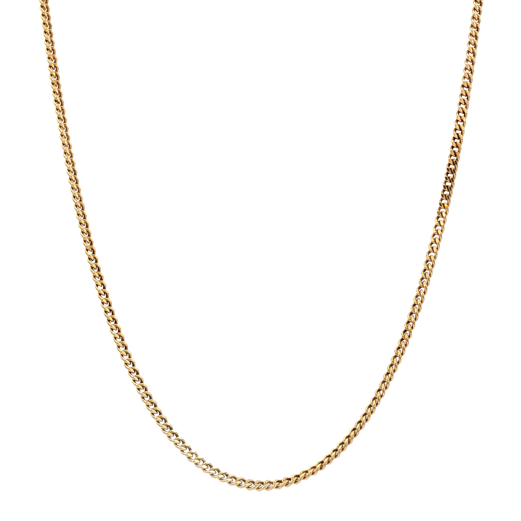 Gouden vintage gourmet collier 14 kt