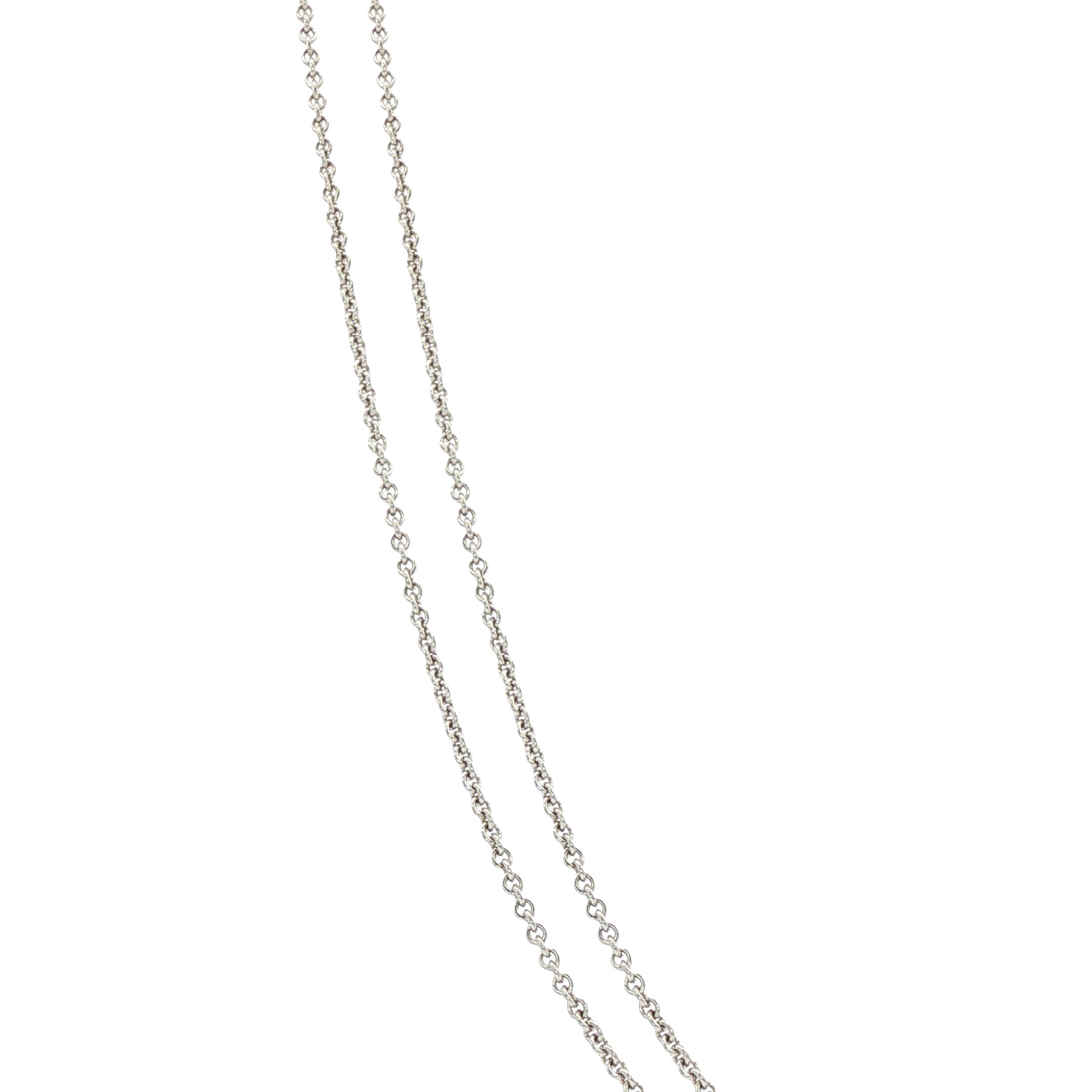 Witgouden vintage anker collier 14 kt