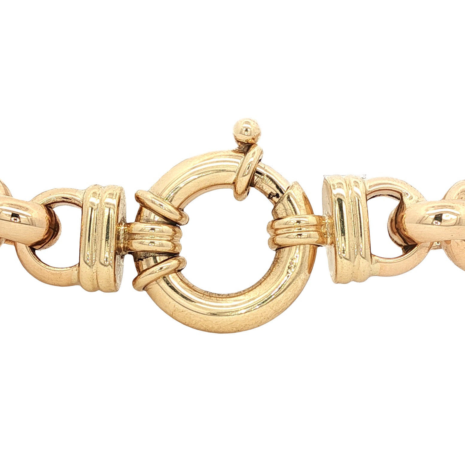 Vintage 14 kt gold jasseron bracelet