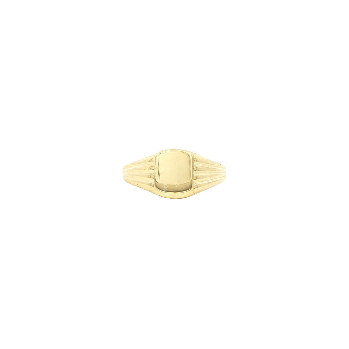 Children's gold signet ring, 14 kt