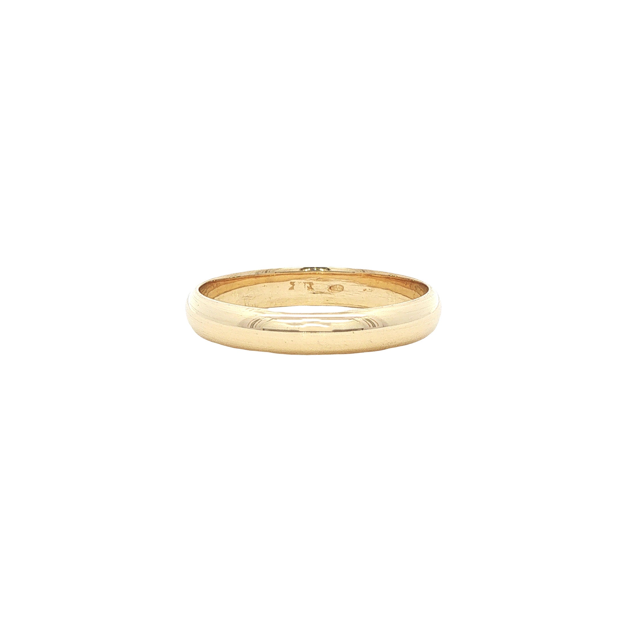 Vintage smooth 14 kt gold ring