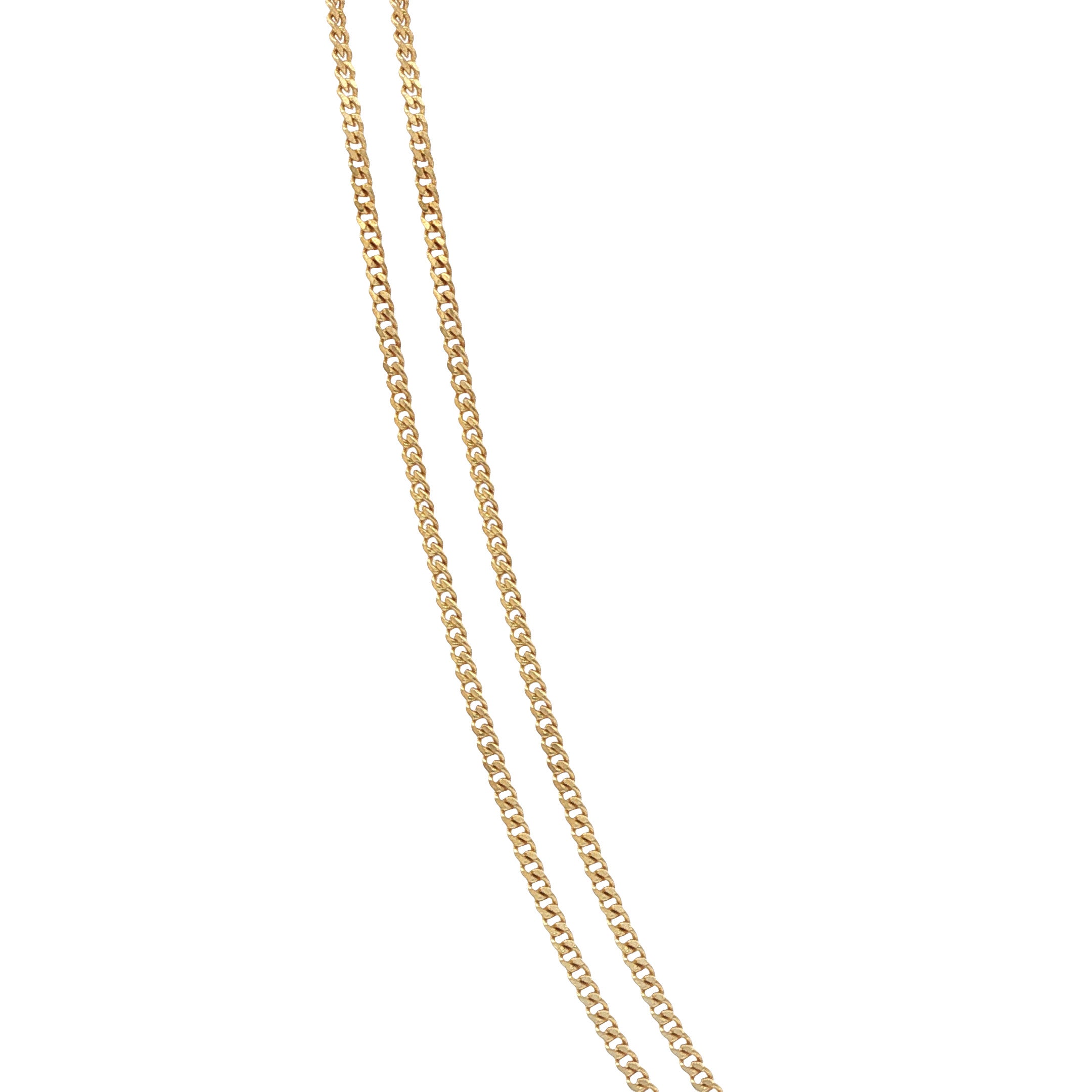 Gouden vintage gourmet lengtecollier 14 kt