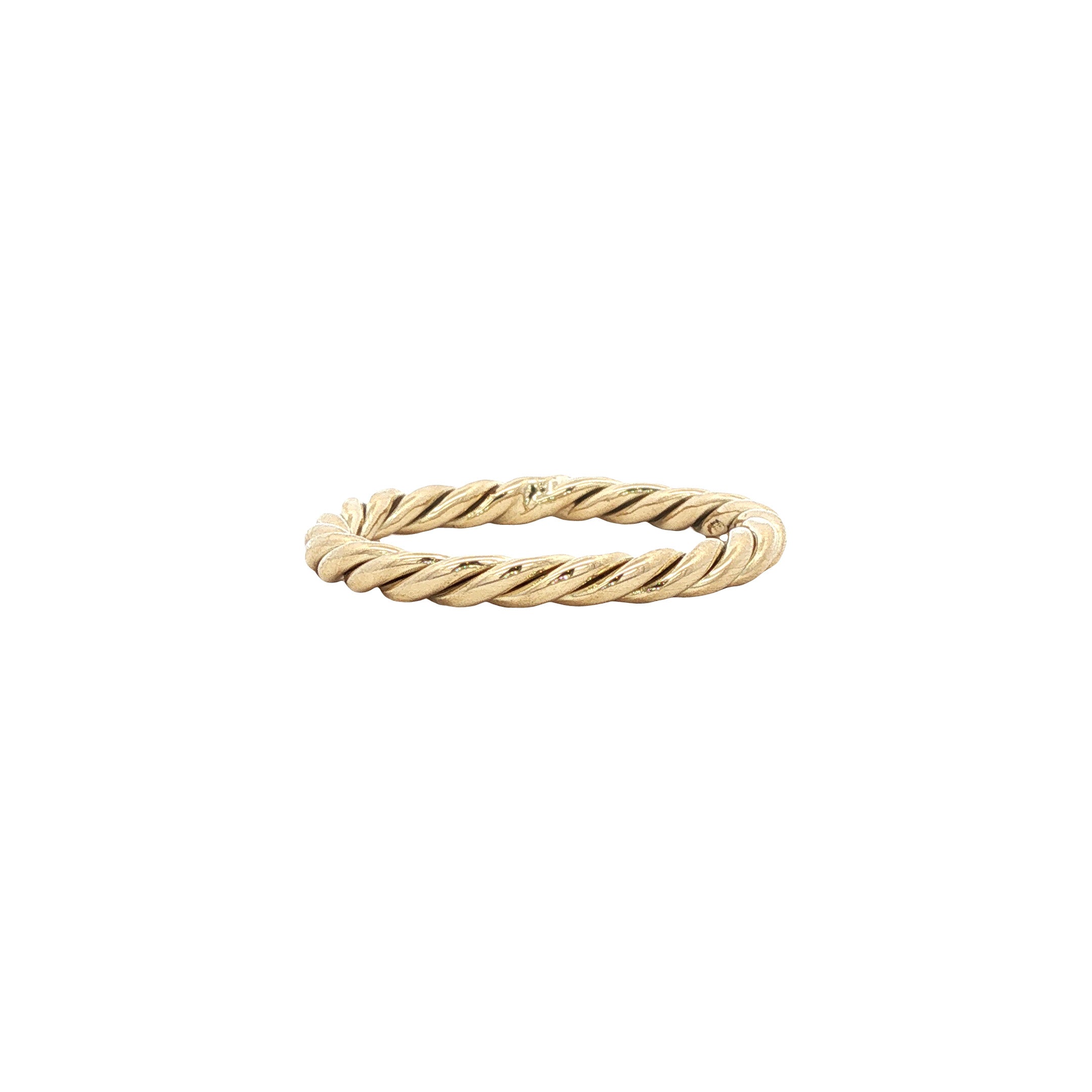 Vintage 14 kt gold twisted ring