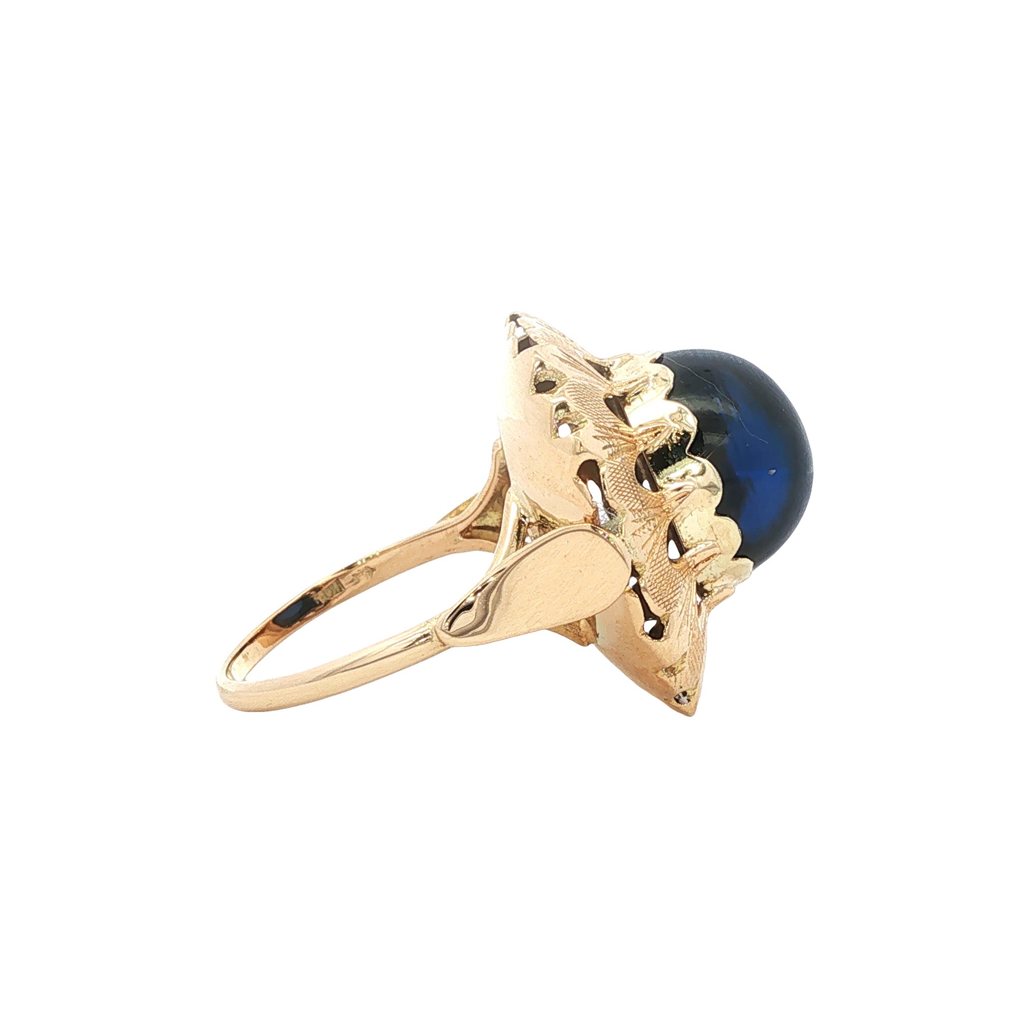 14-kt vintage gold ring with spinel