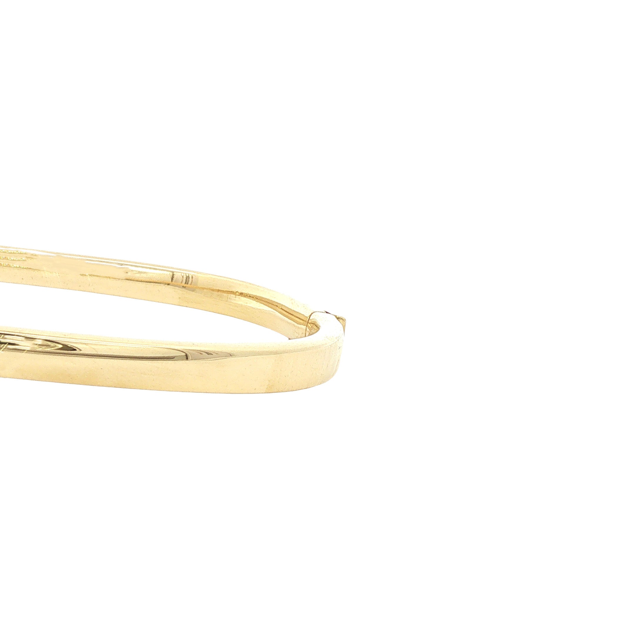 Vintage smooth gold bangle, 18 kt