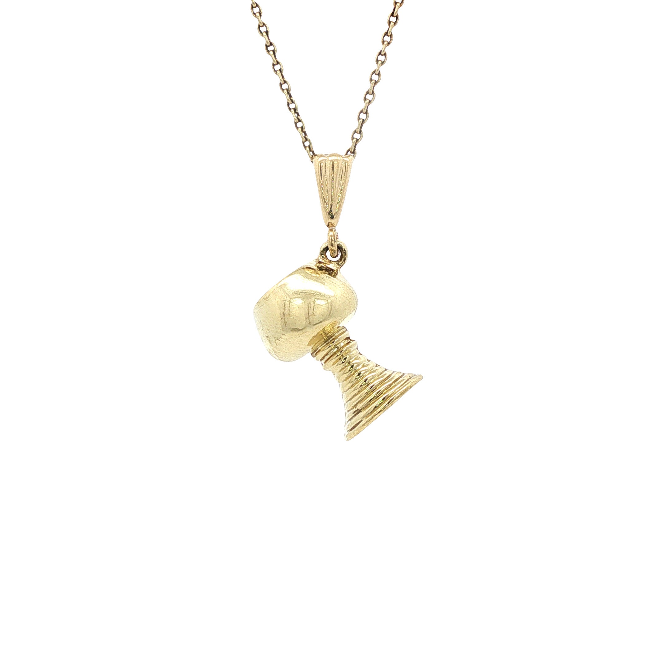 Gouden vintage Kelk hanger 14 kt