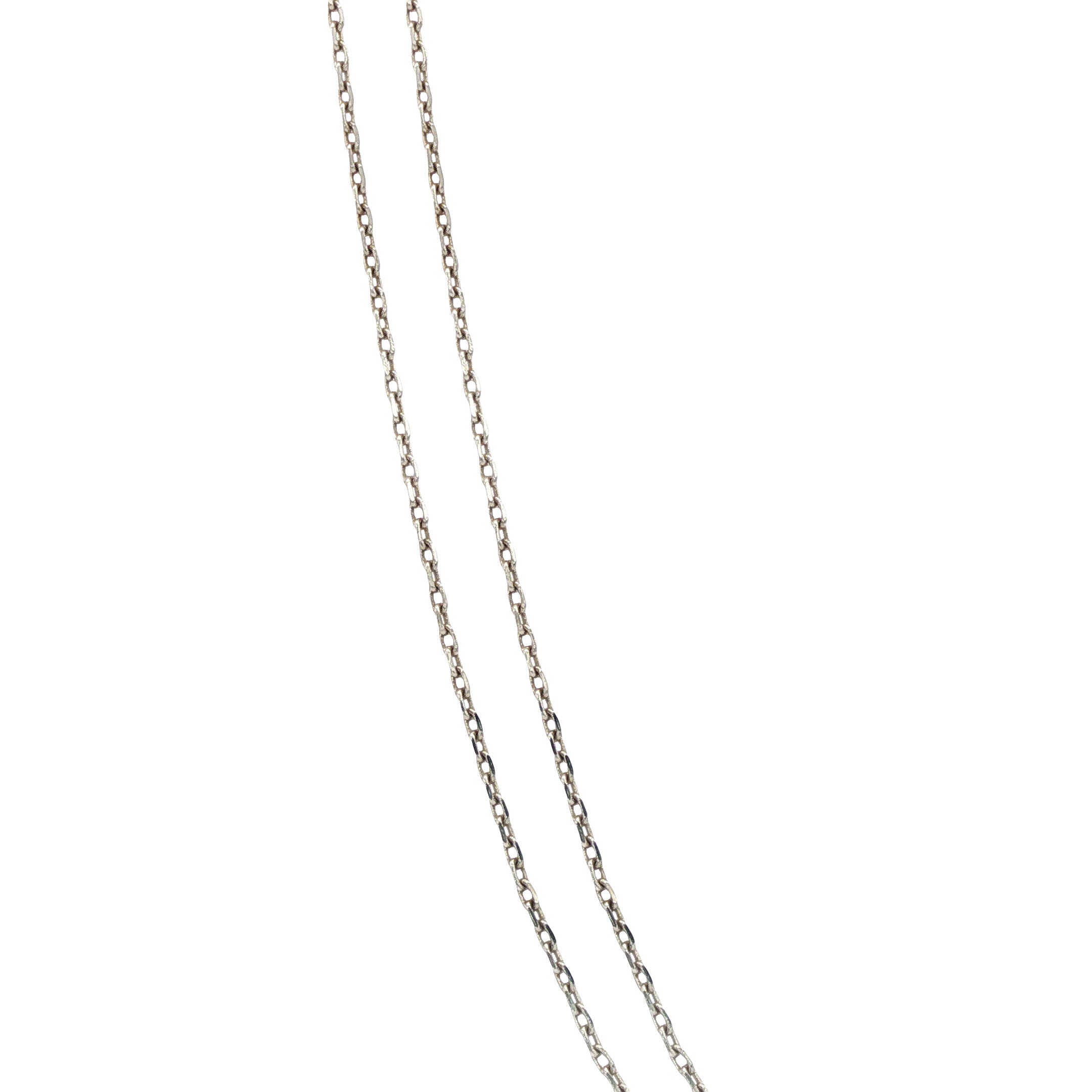 Witgouden vintage anker collier 14 kt