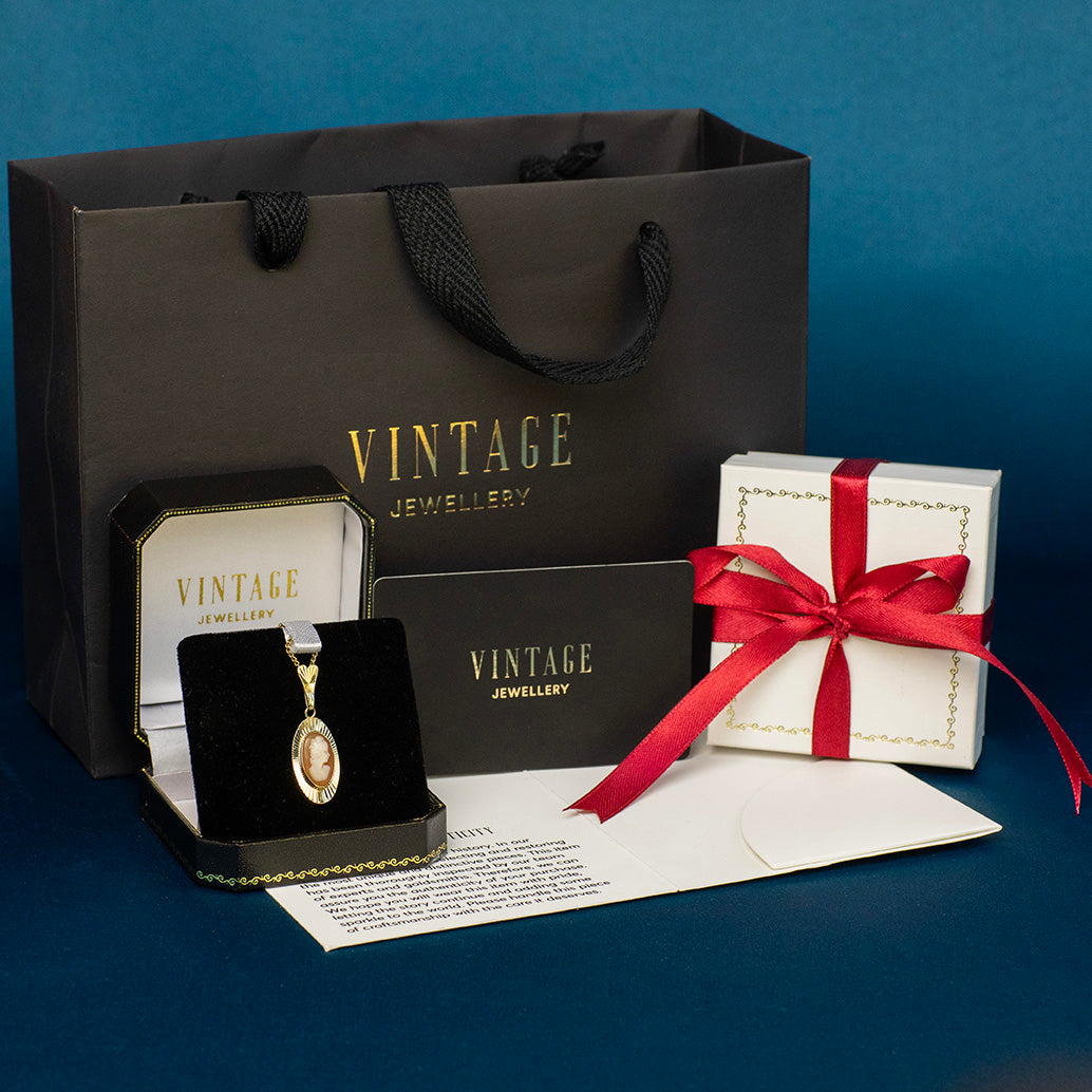 Gouden hanger met hematiet 14 kt