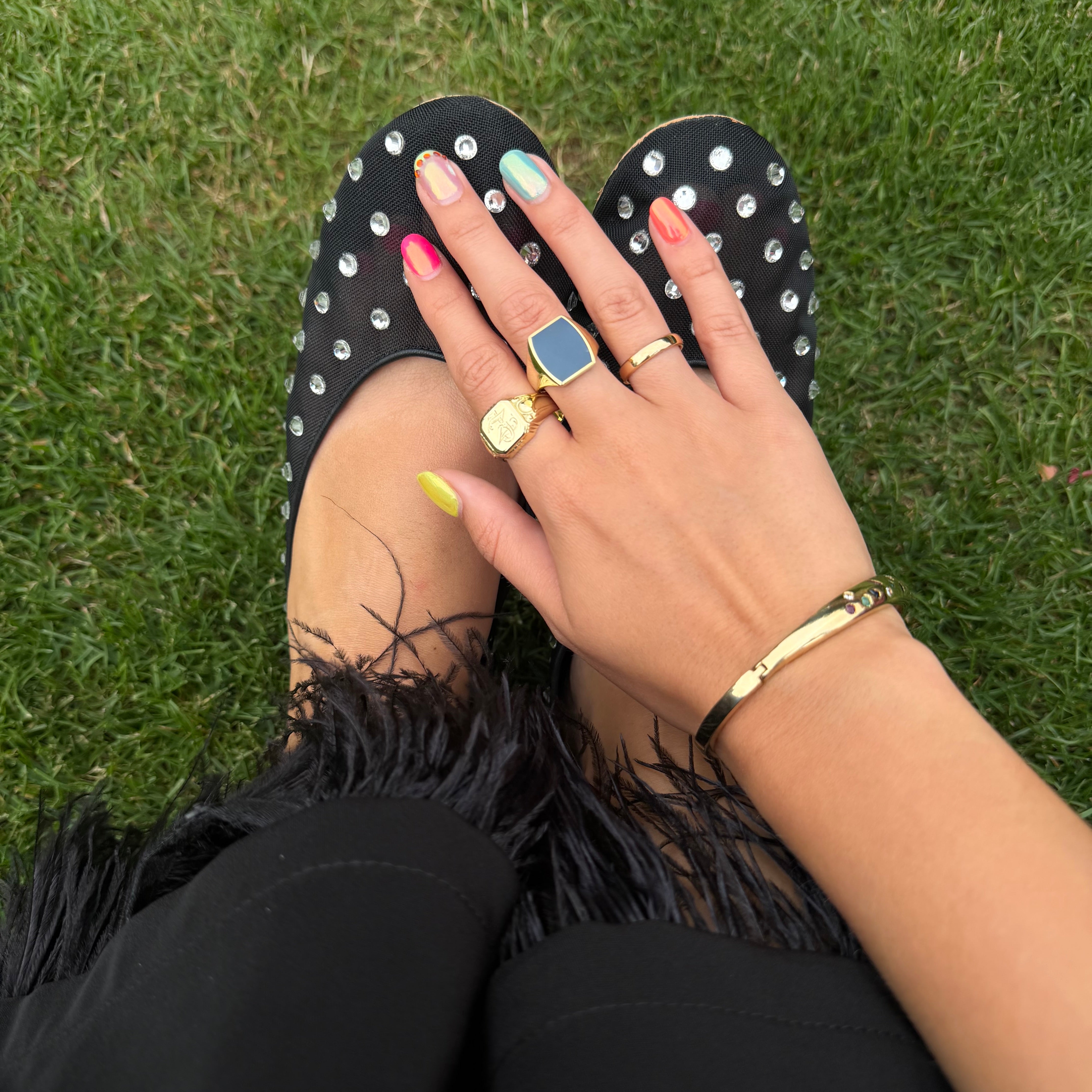 Vintage smooth 14 kt gold ring