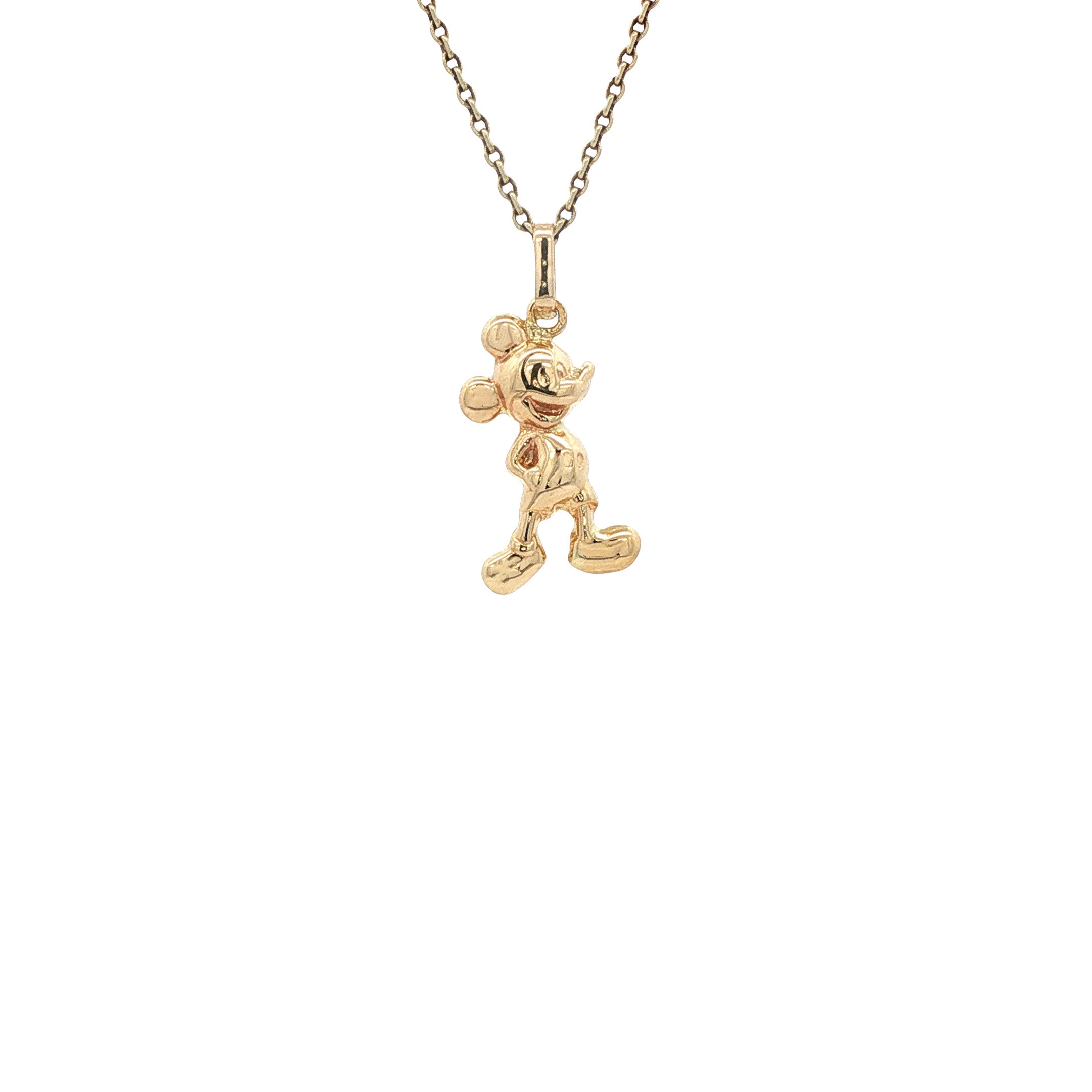 Gouden vintage Mickey Mouse hanger 14 kt