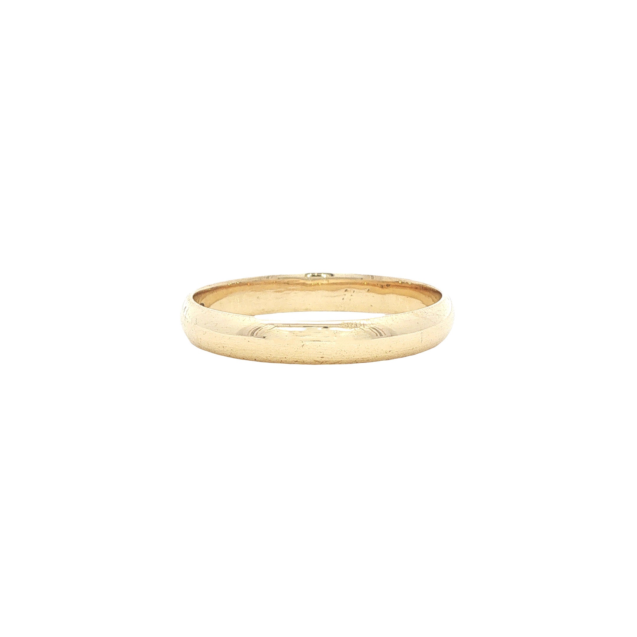 Vintage smooth gold ring 14 kt