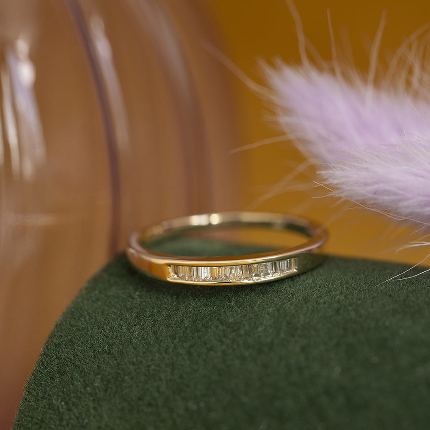 Gouden ring met diamant 14 kt