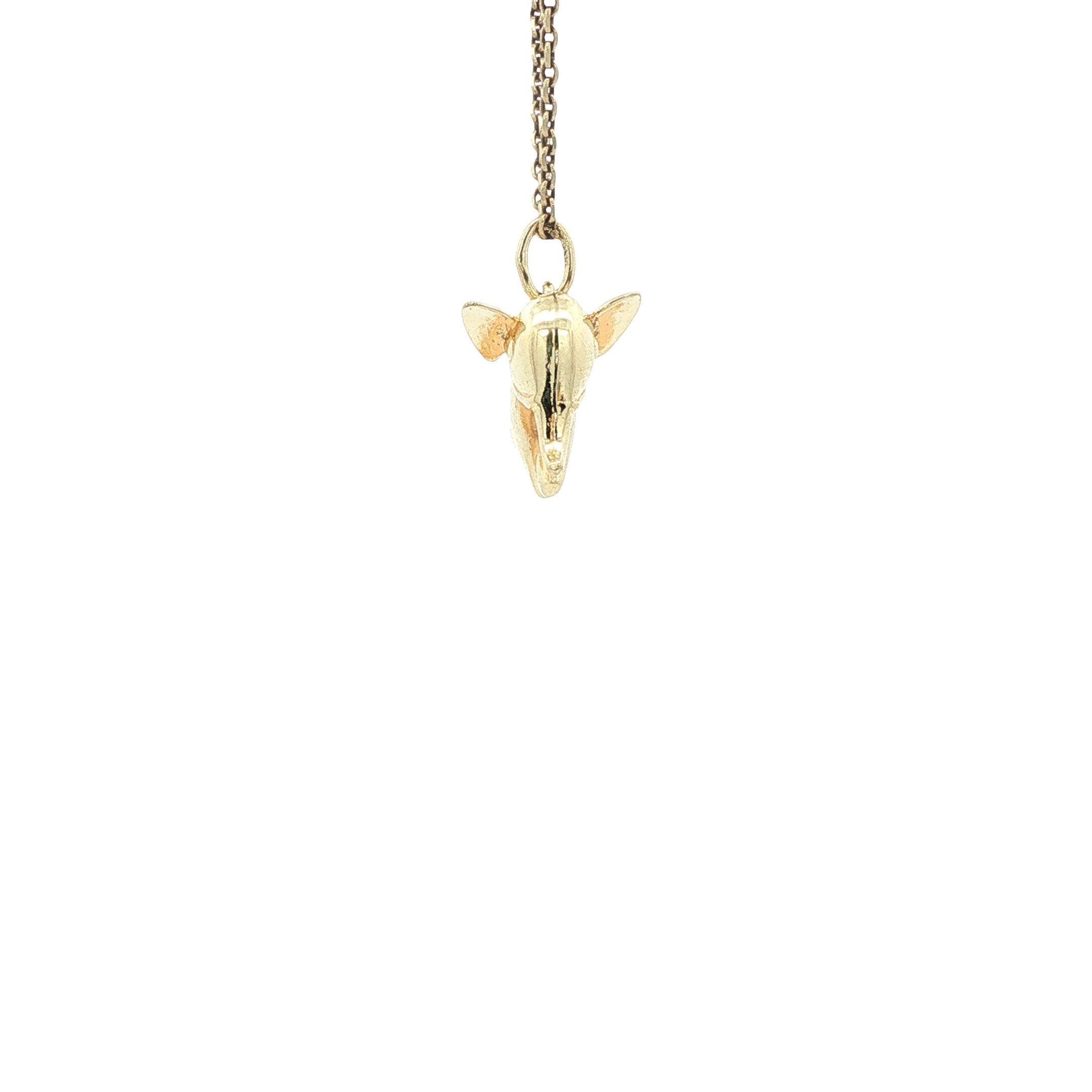 Vintage gold elephant pendant 14 kt