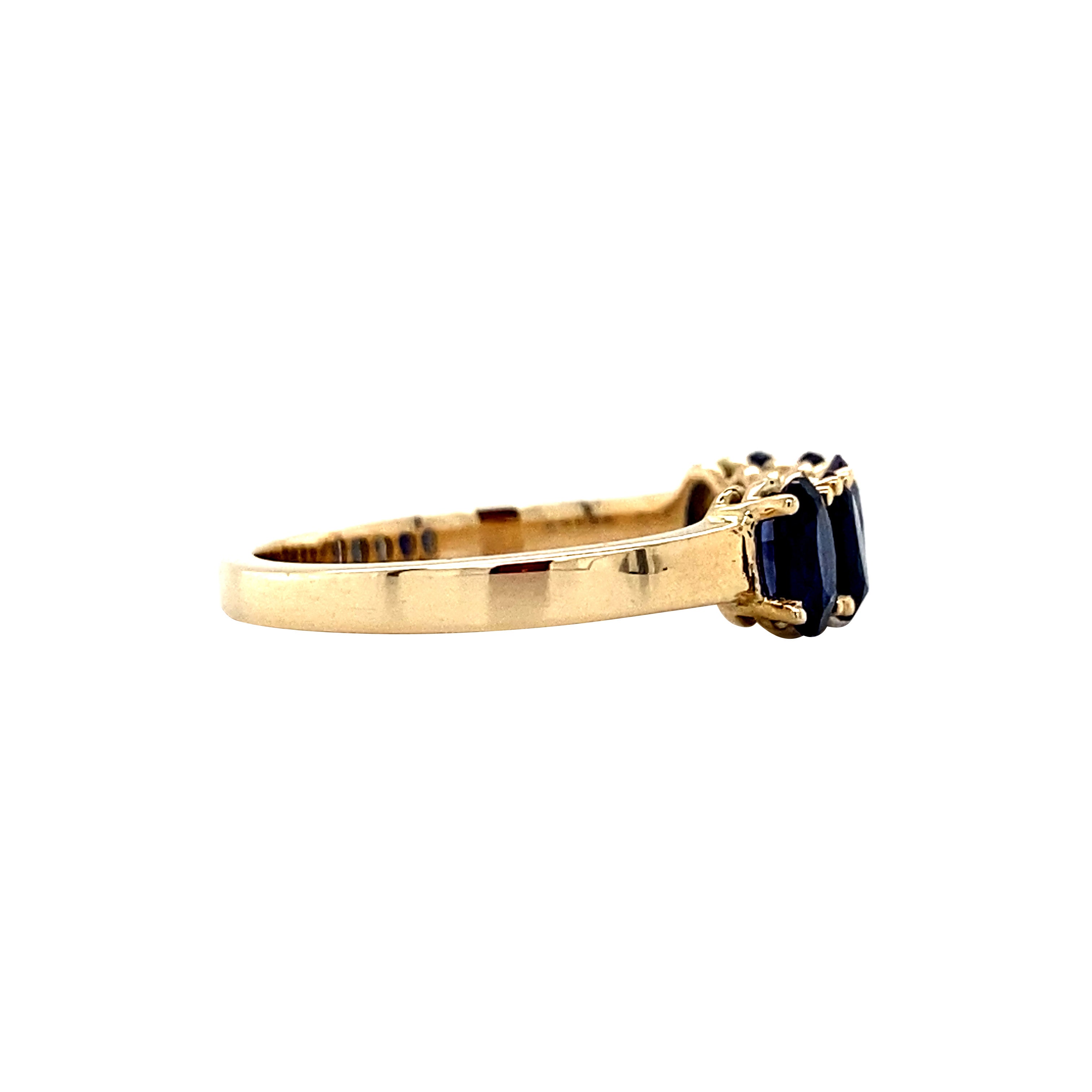 Josephine ring 14 krt - Sapphire