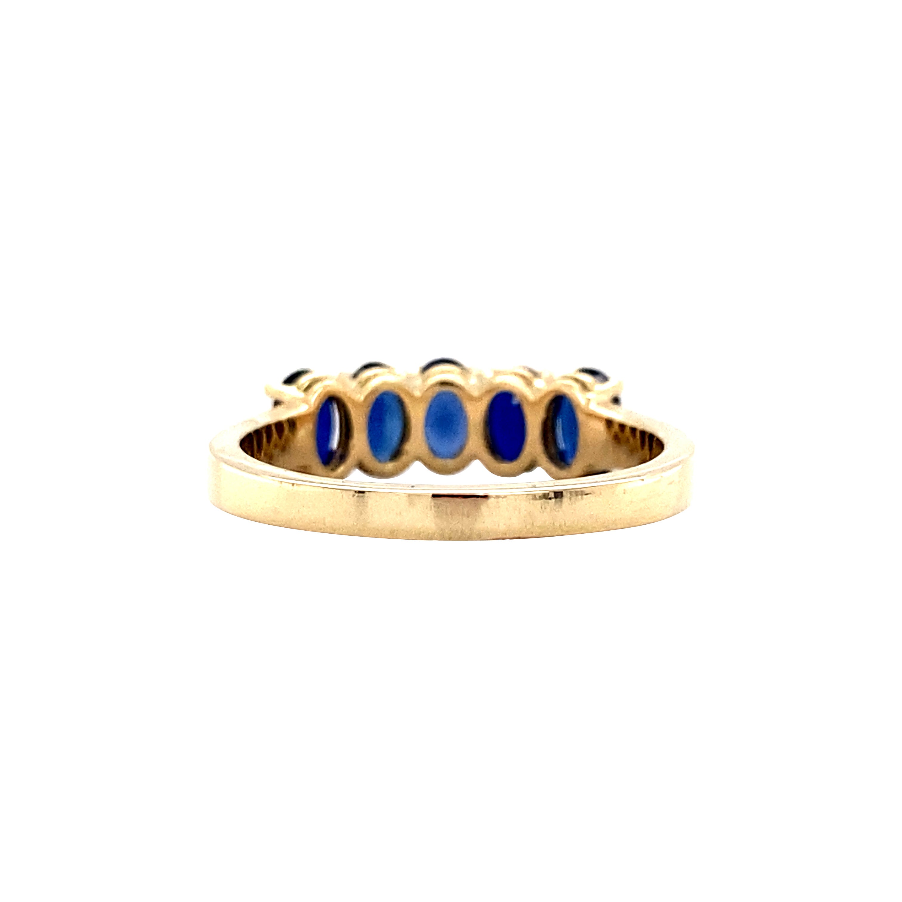 Josephine ring 14 krt - Sapphire