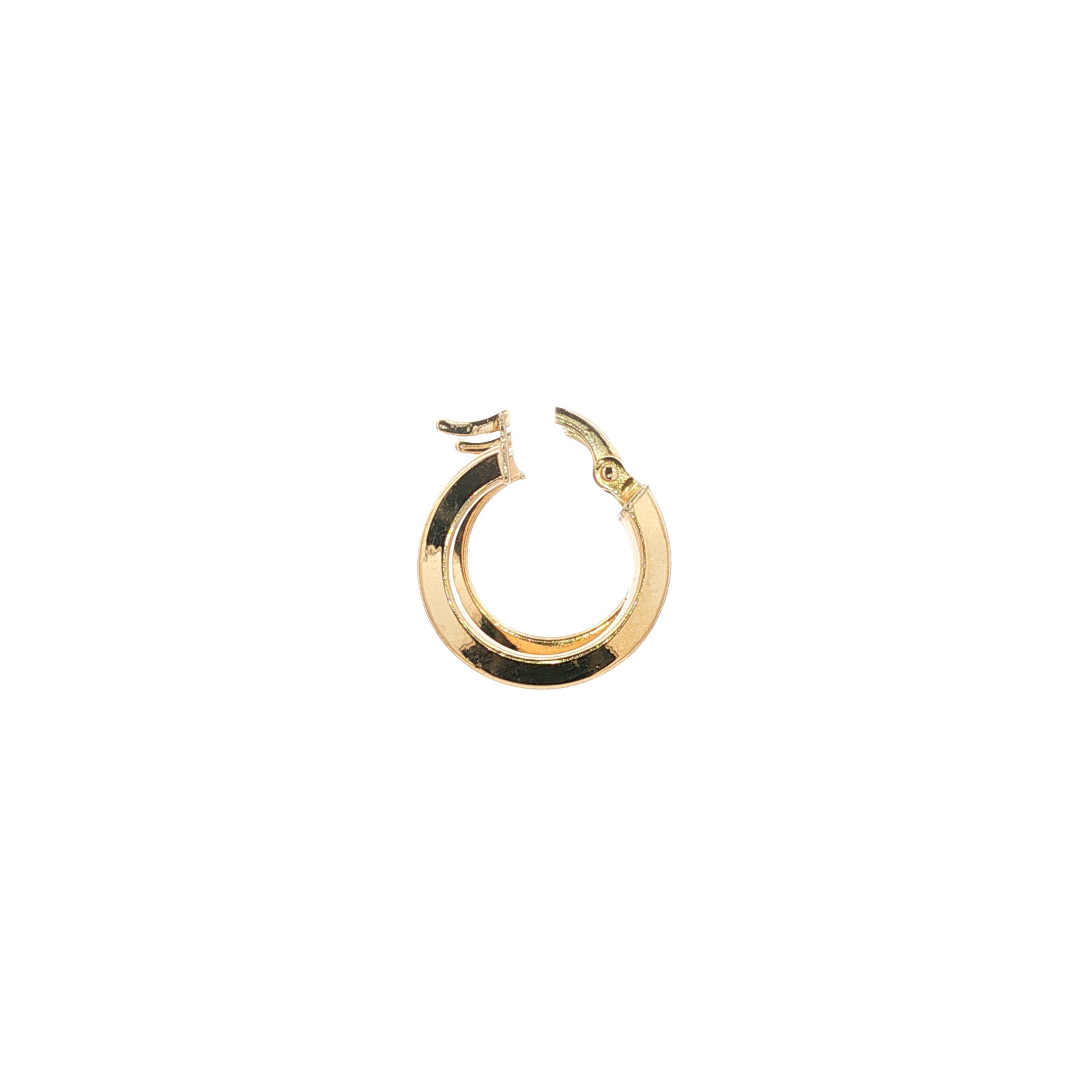 14 kt gold meander earrings