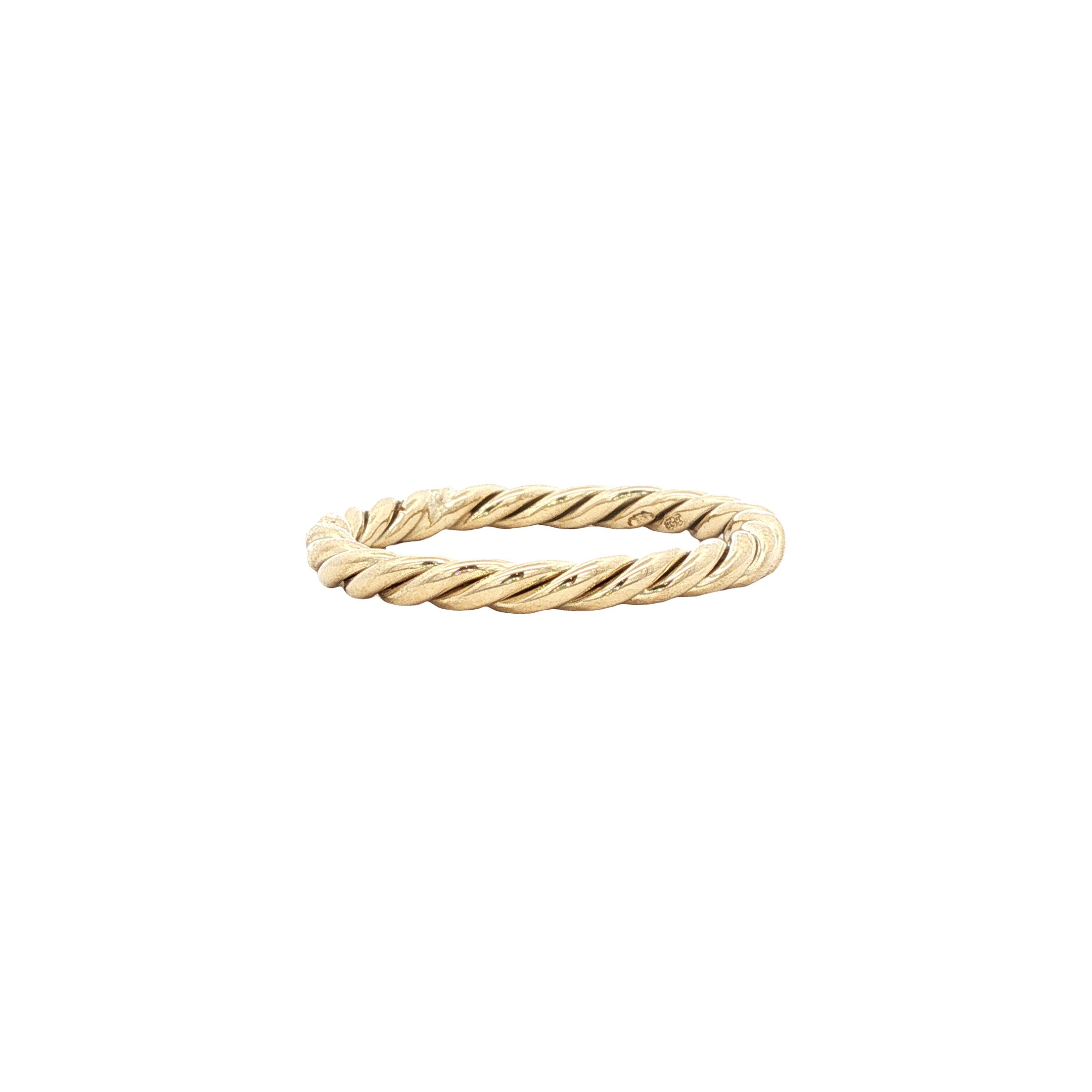 Vintage 14 kt gold twisted ring