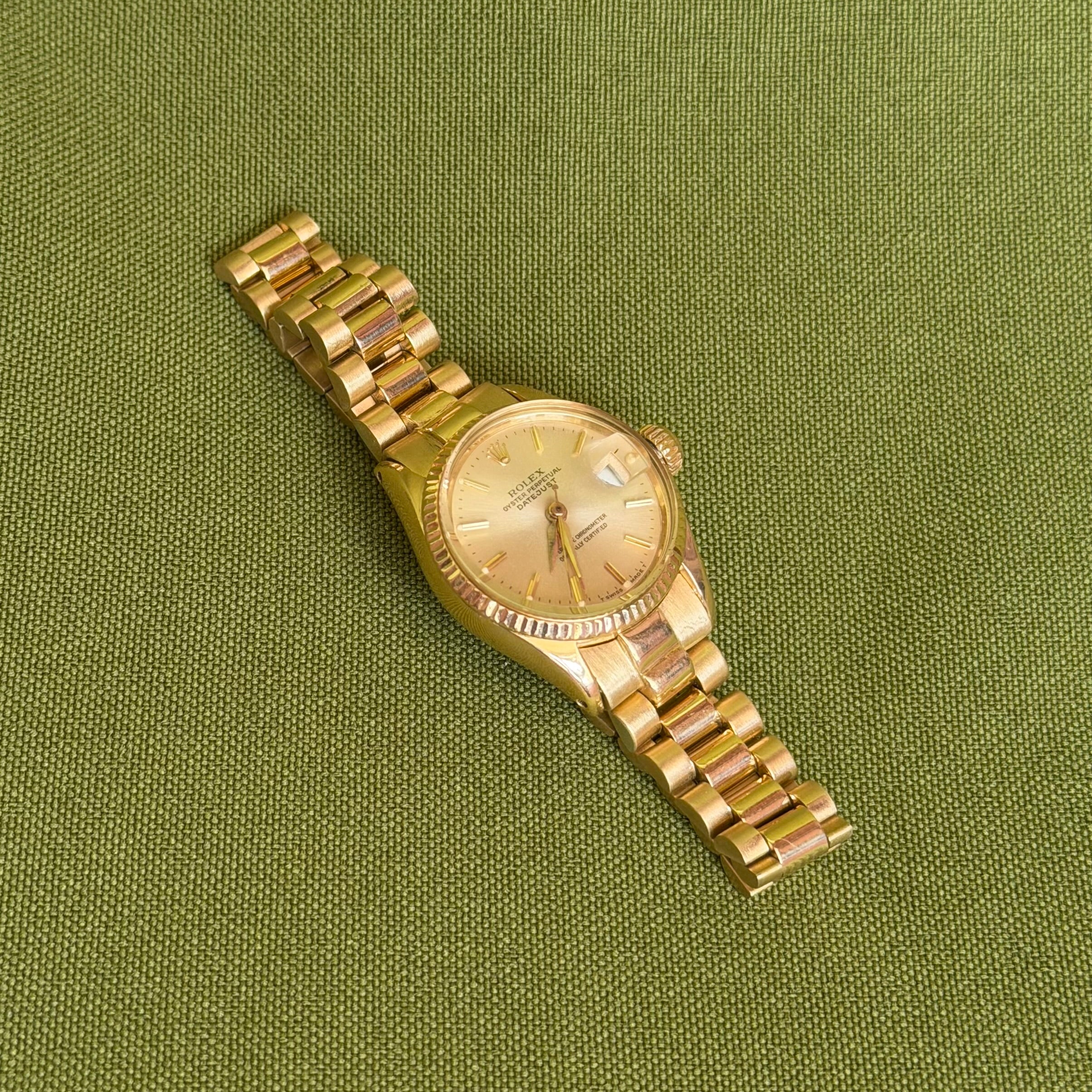Vintage Rolex Datejust horloge 18 kt