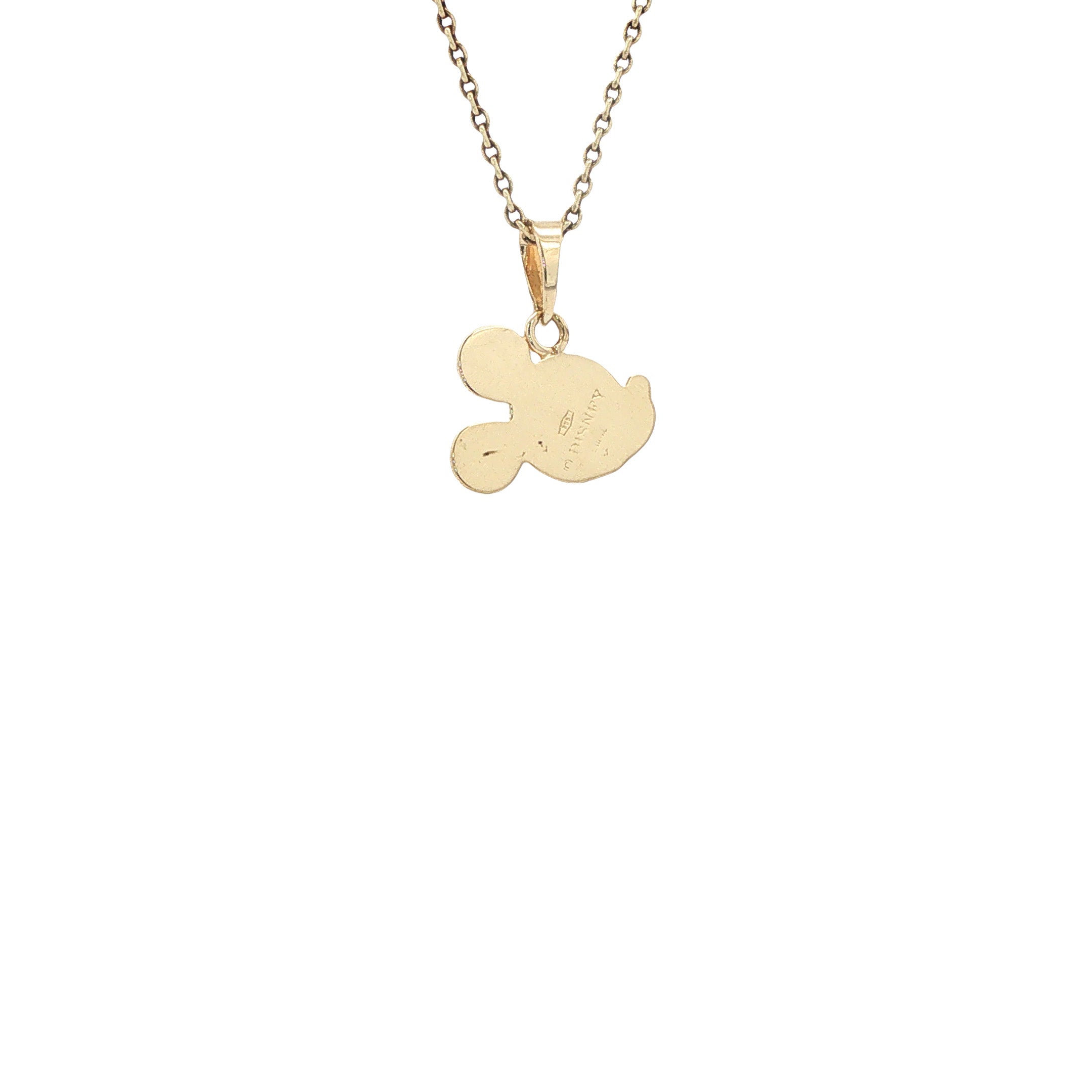 Gouden vintage Mickey Mouse hanger 14 kt