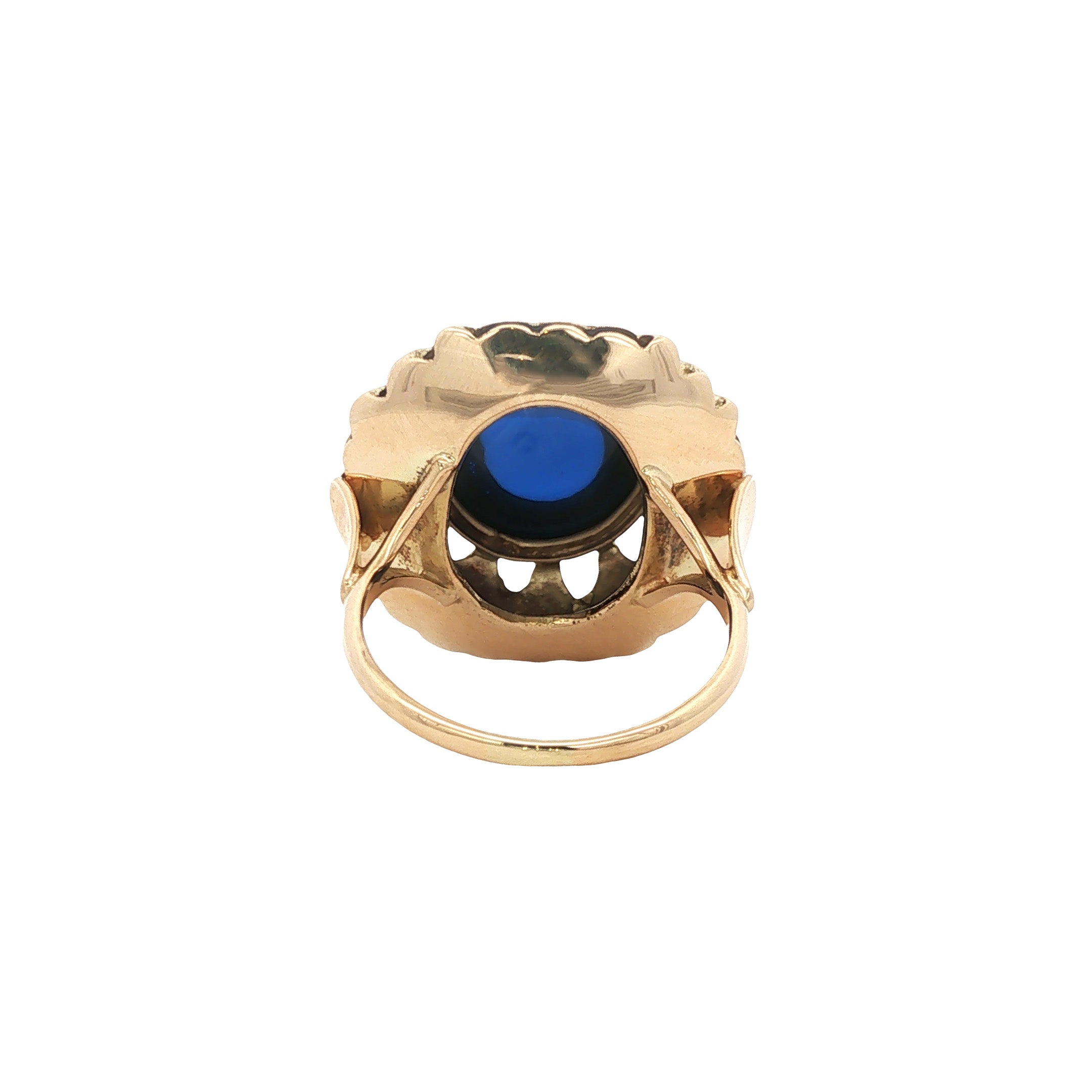 14-kt vintage gold ring with spinel