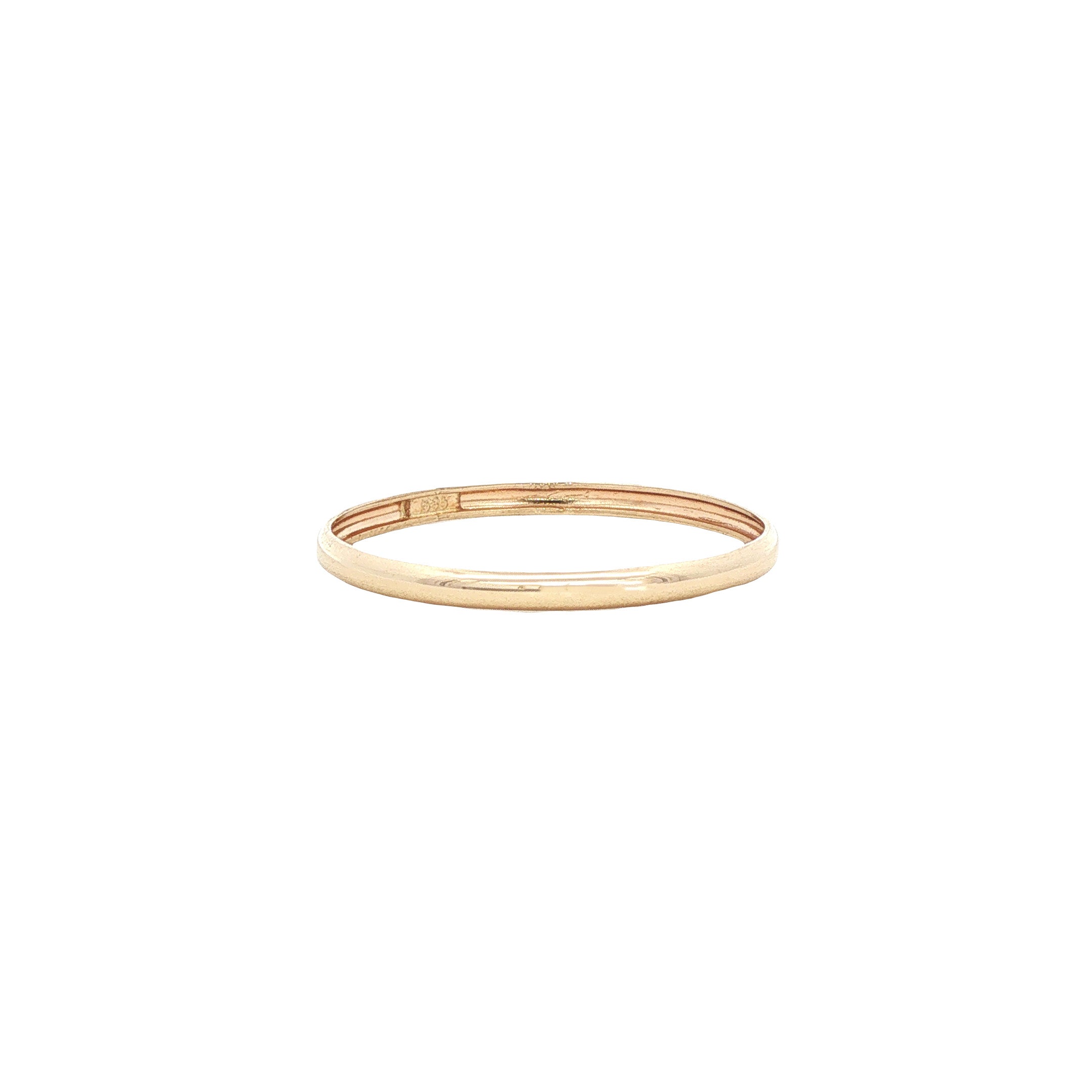 Vintage smooth 14 kt gold ring