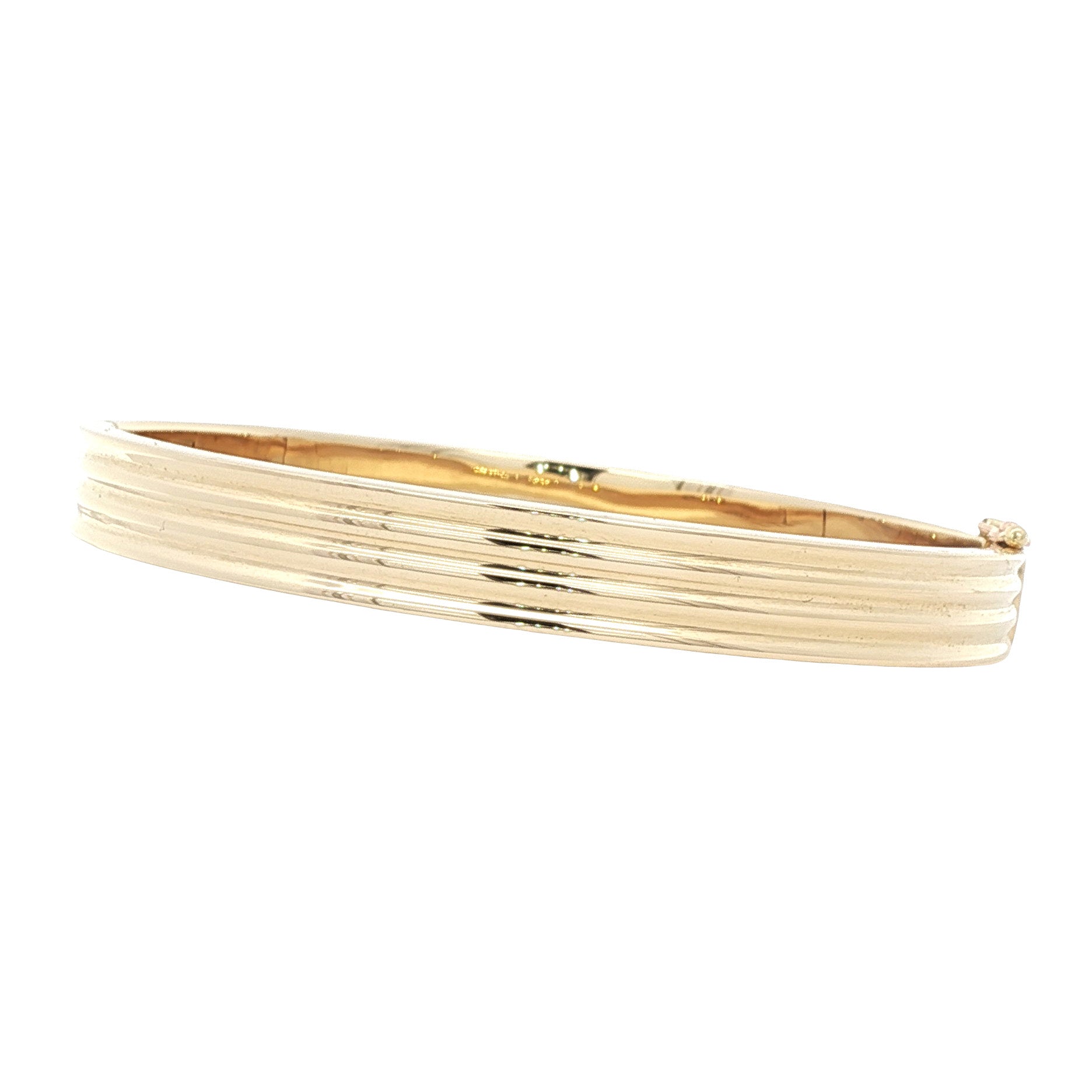 Gouden fantasie bangle 14 kt