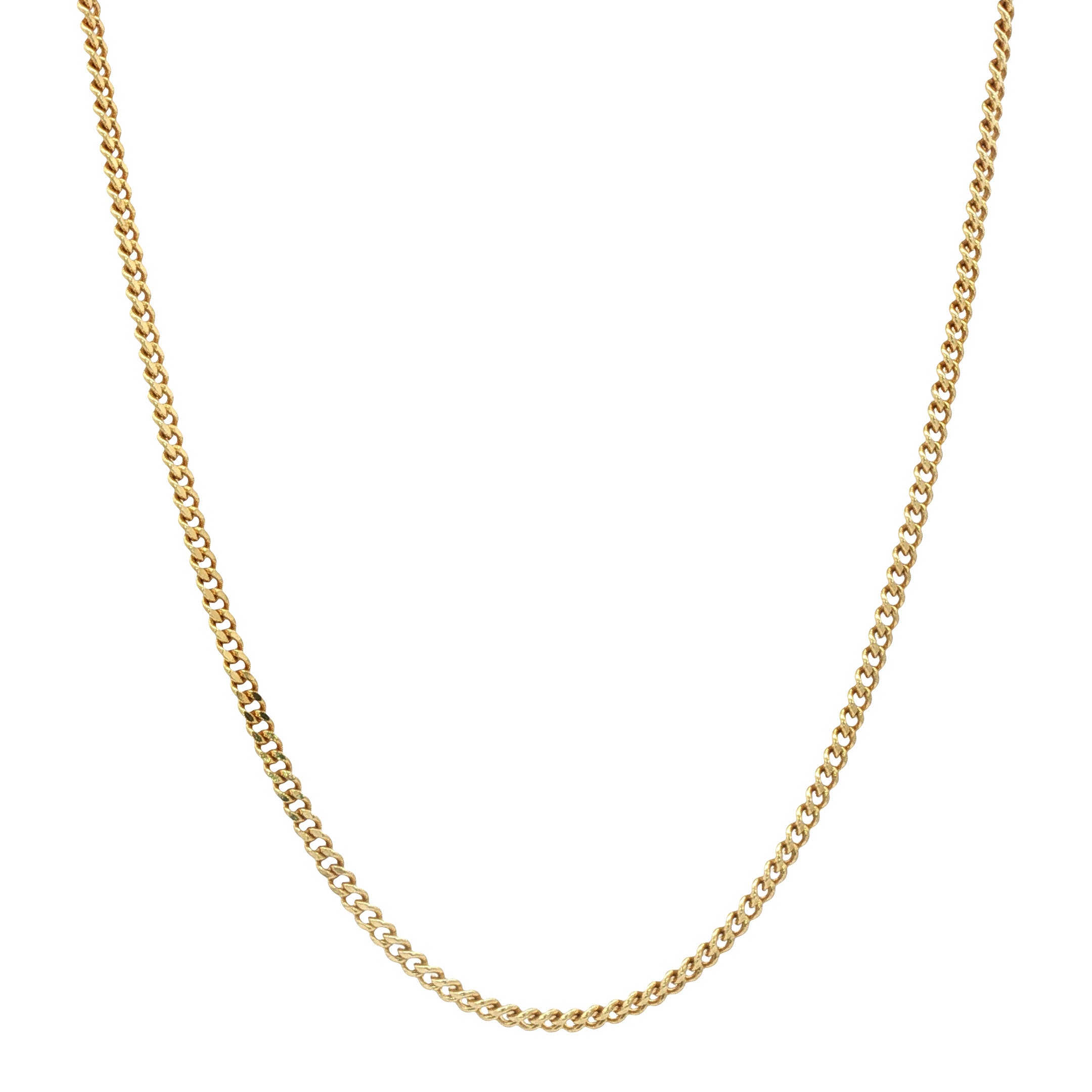 Gouden vintage gourmet collier 14 kt