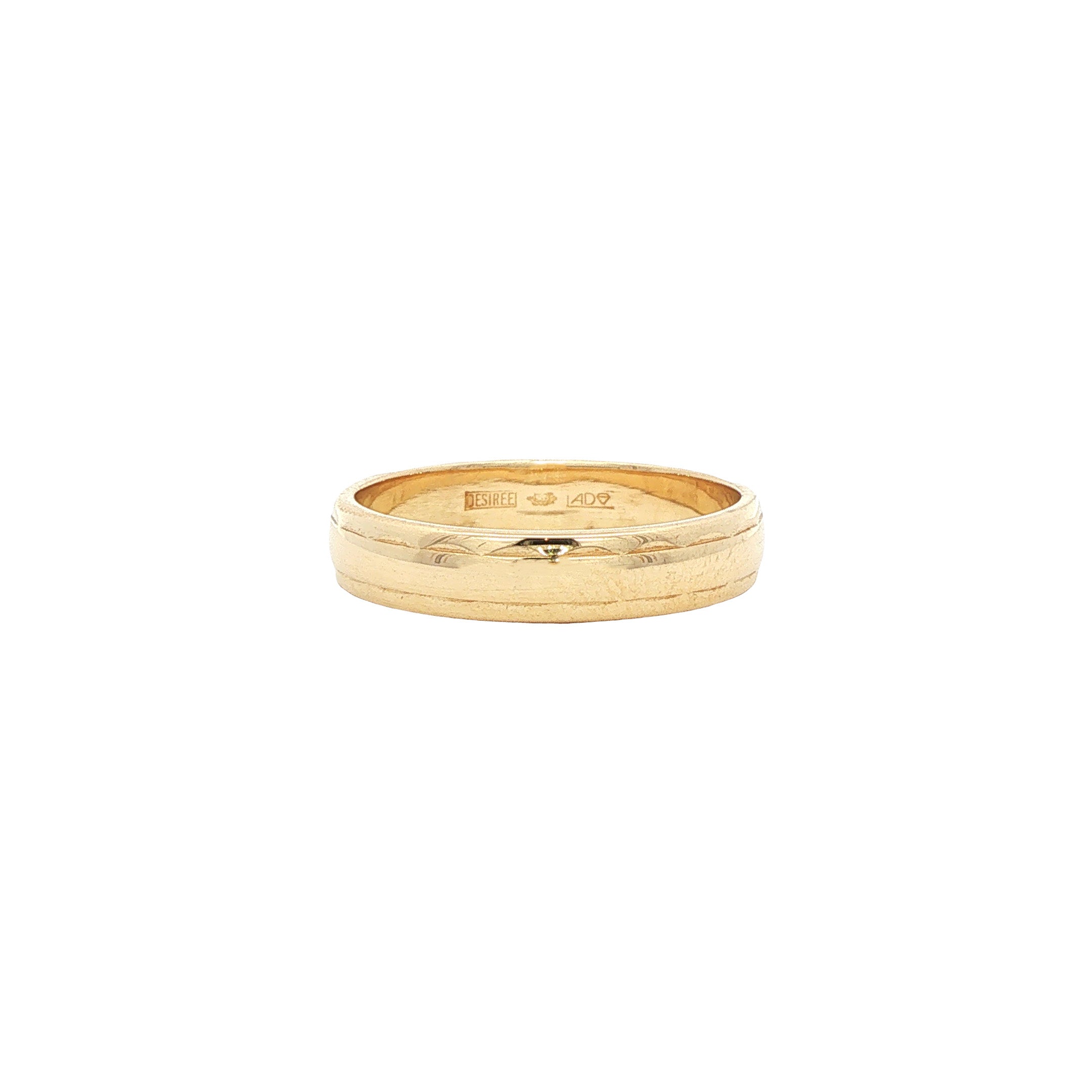 Gouden vintage fantasie ring 14 kt