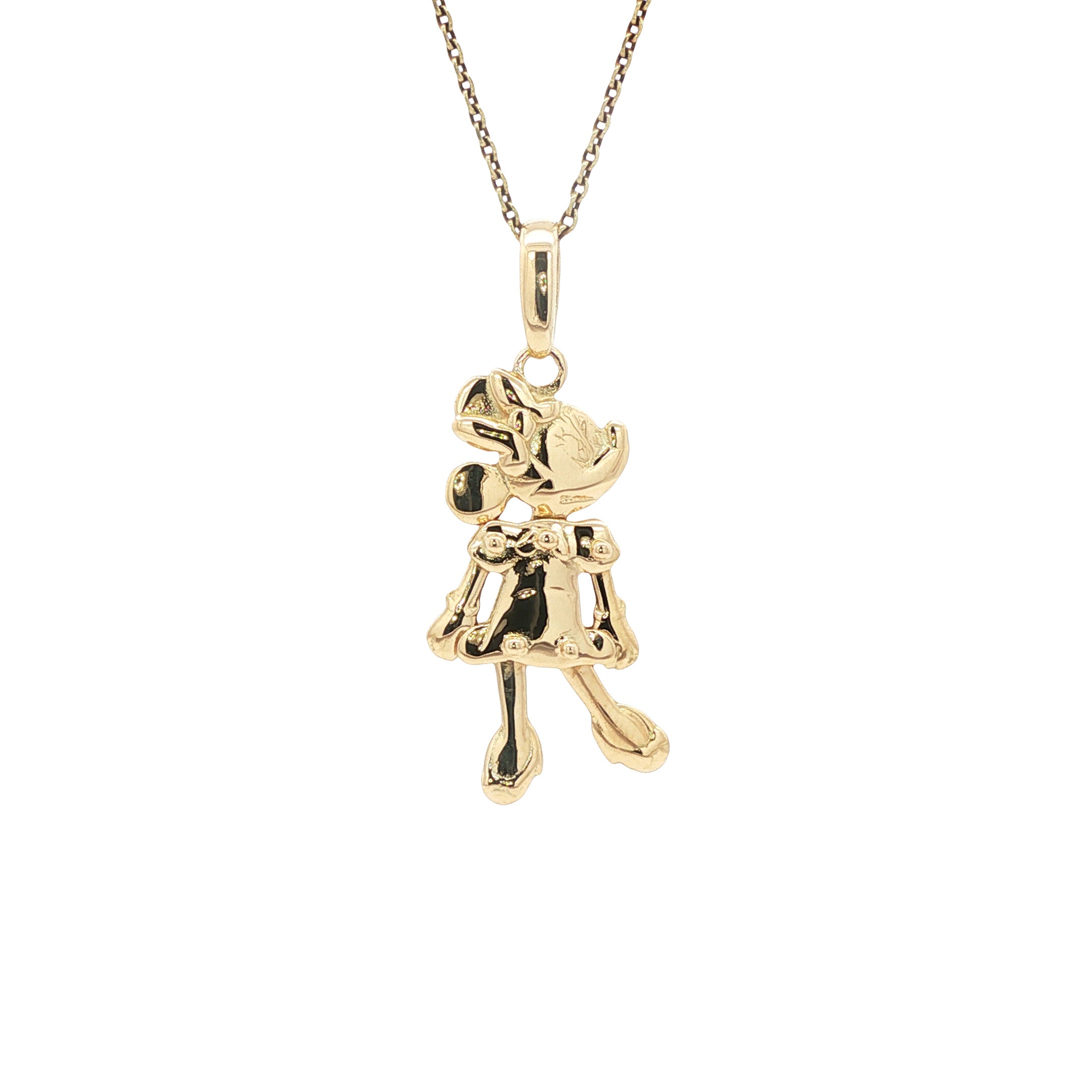 Vintage gold Minnie Mouse pendant 14 kt