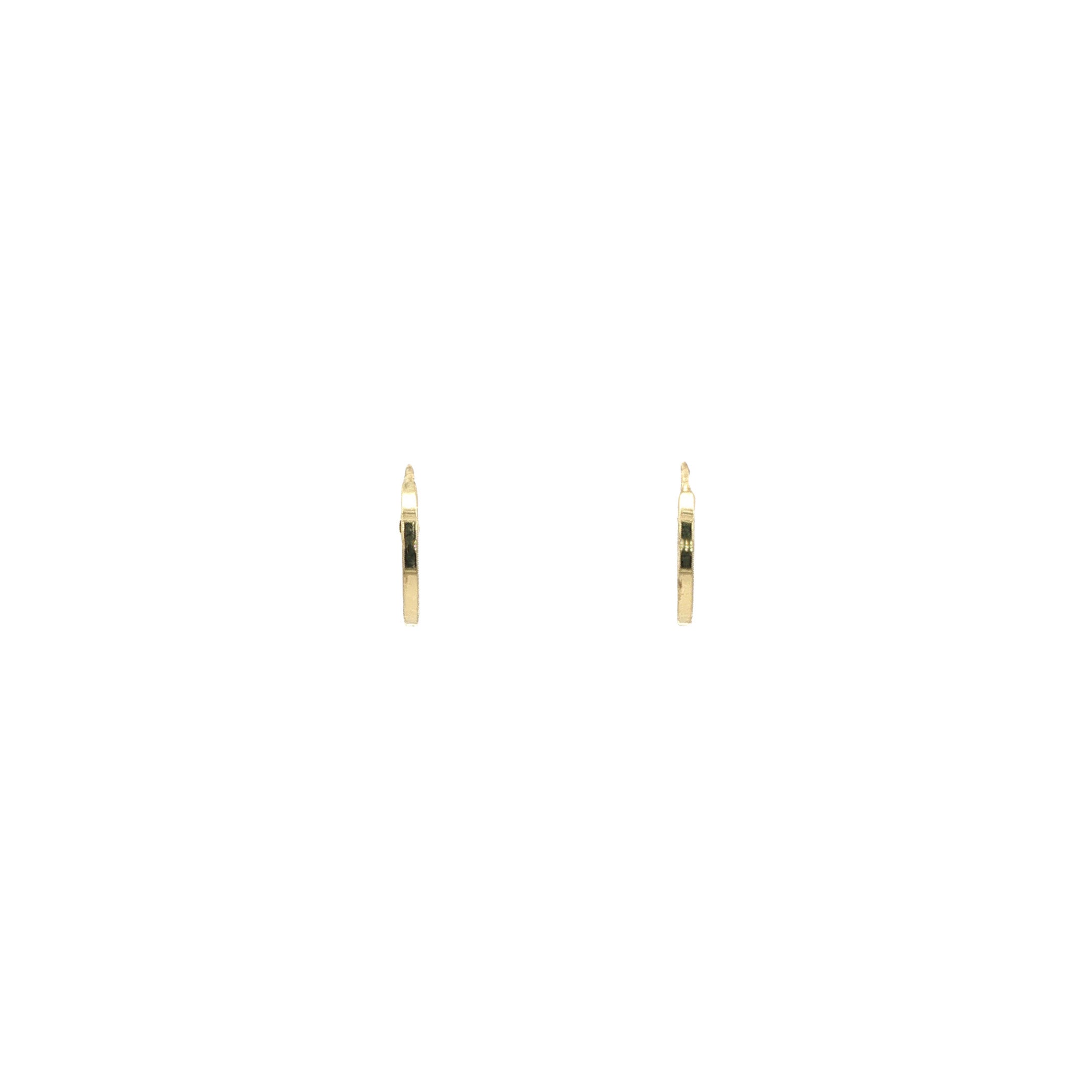 Vintage 14 kt gold mini hoop earrings