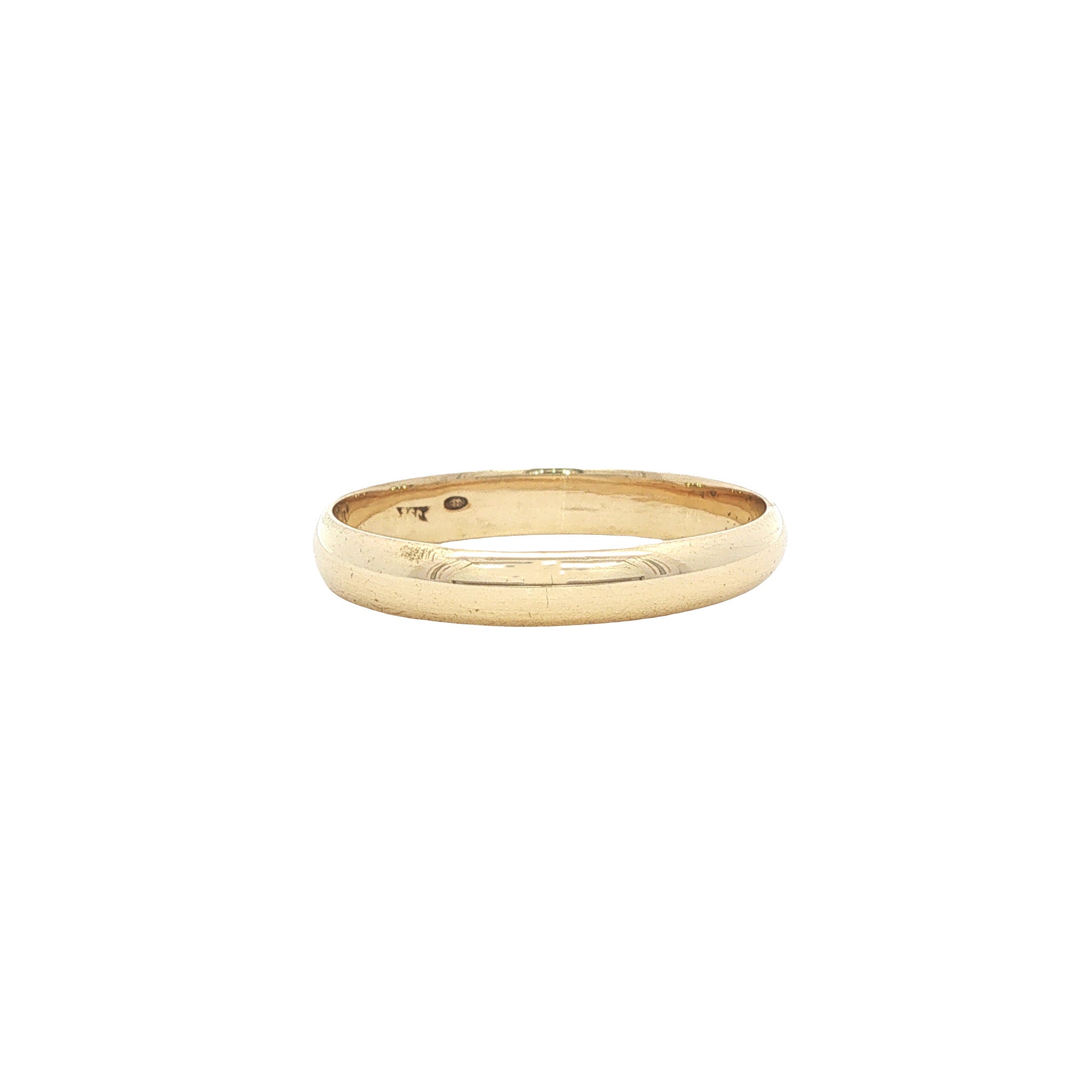 Vintage smooth gold ring 14 kt