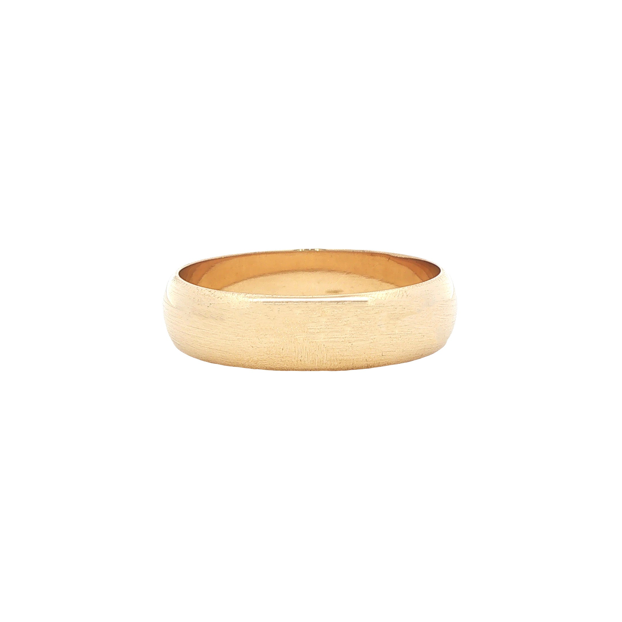 Vintage plain 14 kt gold ring