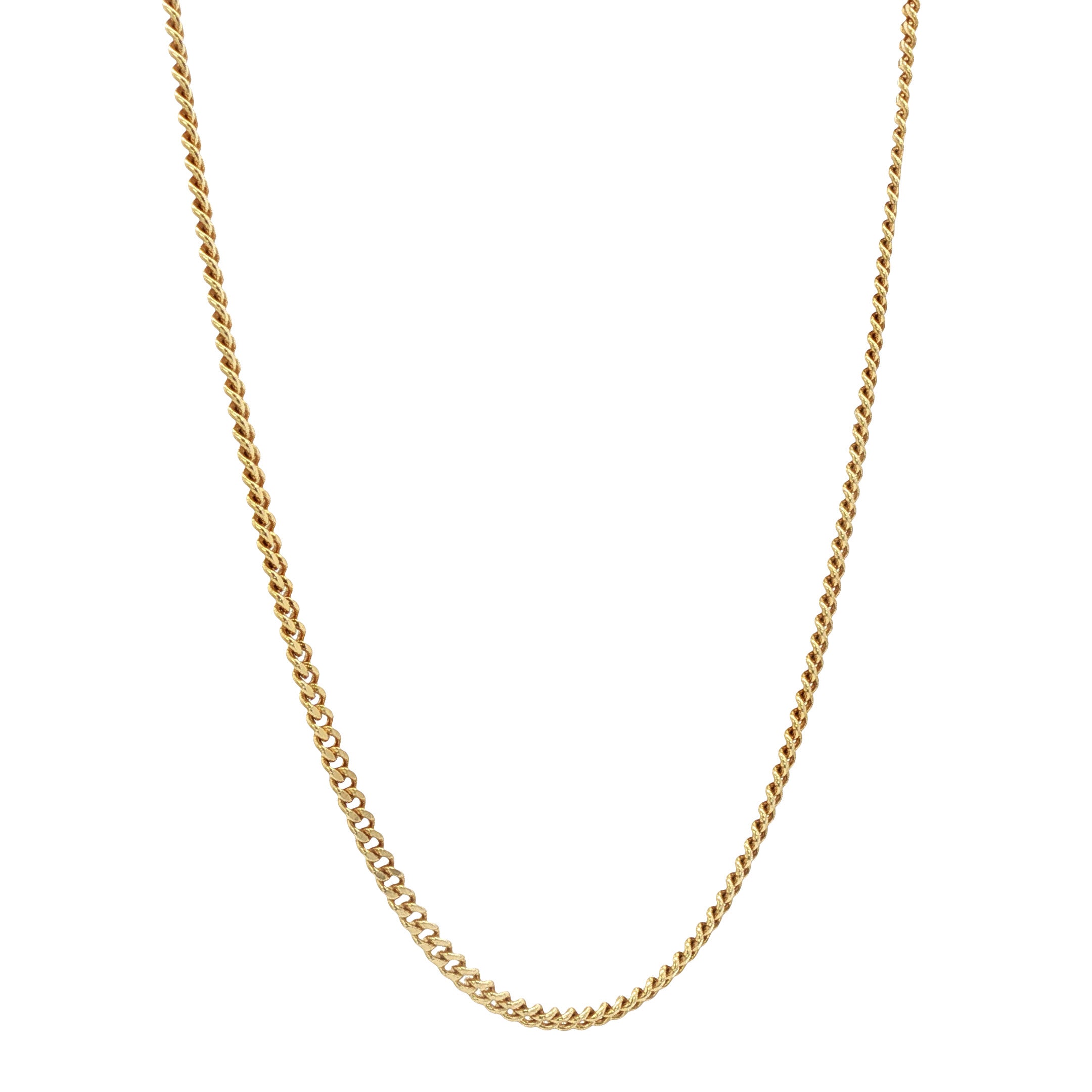 Gouden vintage gourmet collier 14 kt