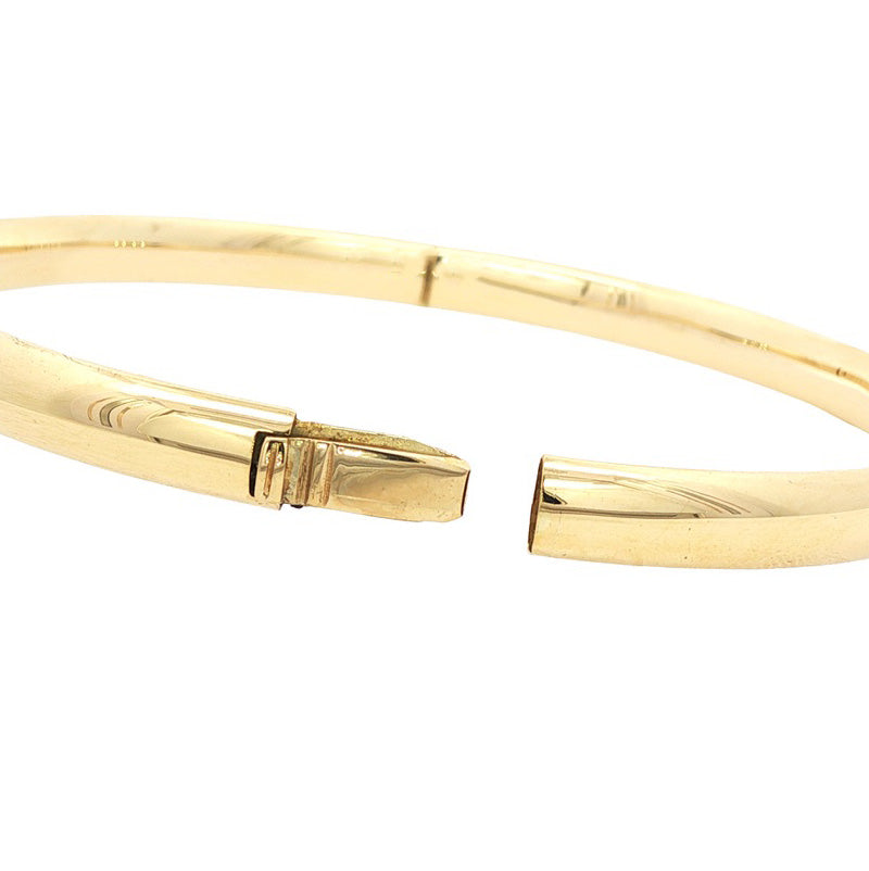 14 kt smooth gold bangle