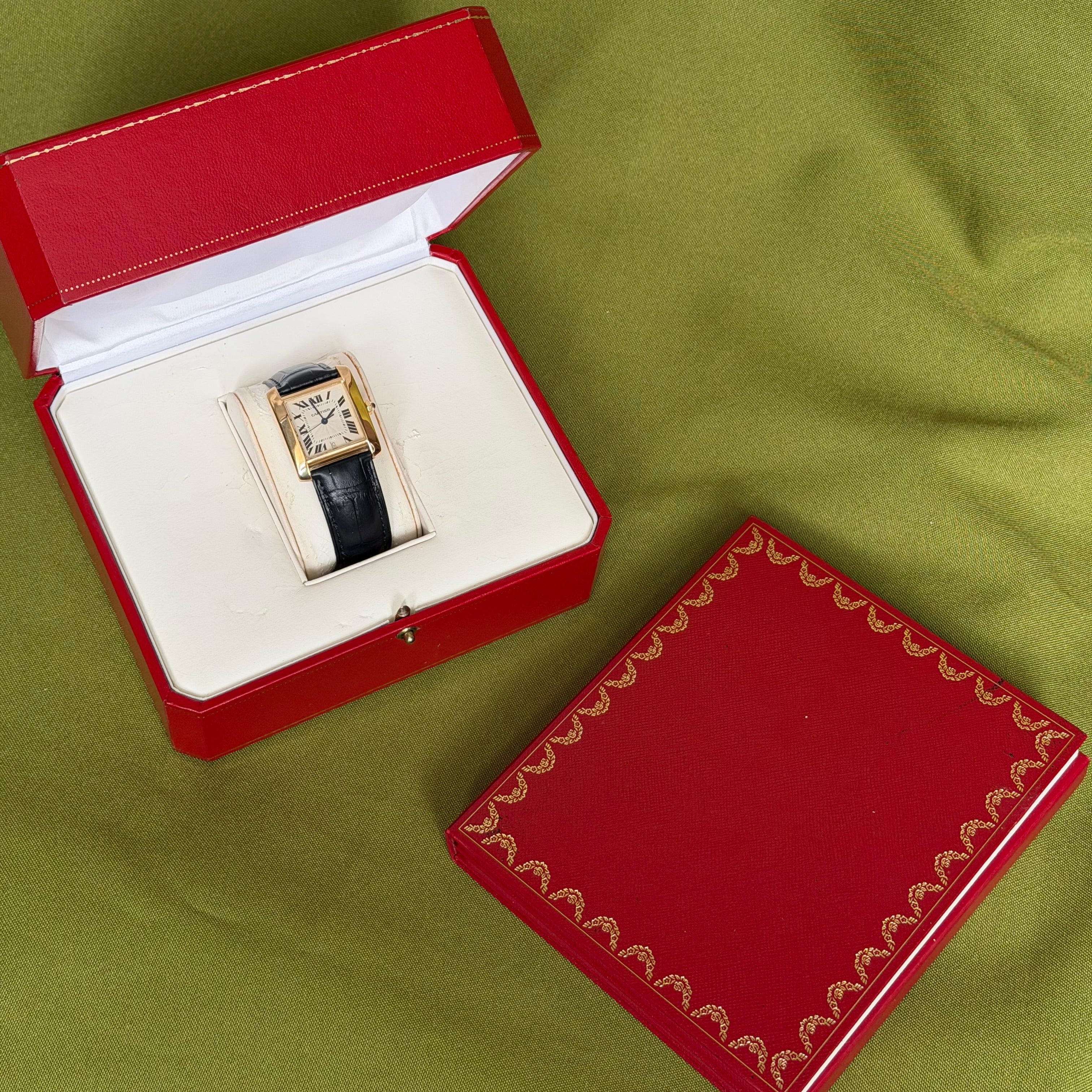 Cartier Tank Francaise large horloge 18 kt