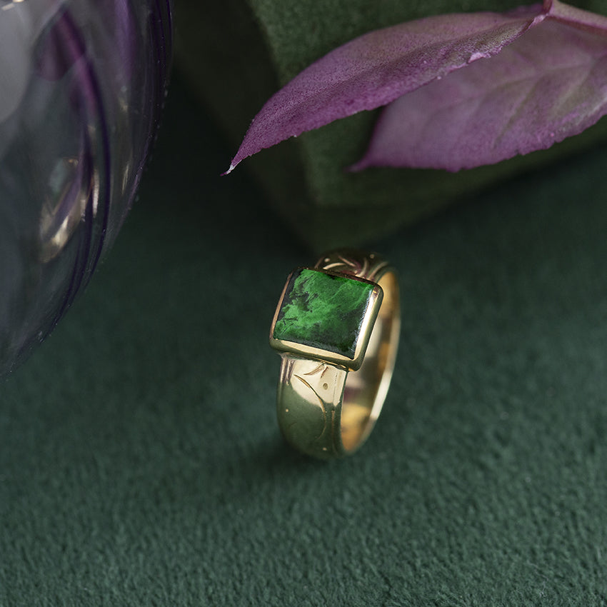 Gouden ring met maw sit sit 14 kt