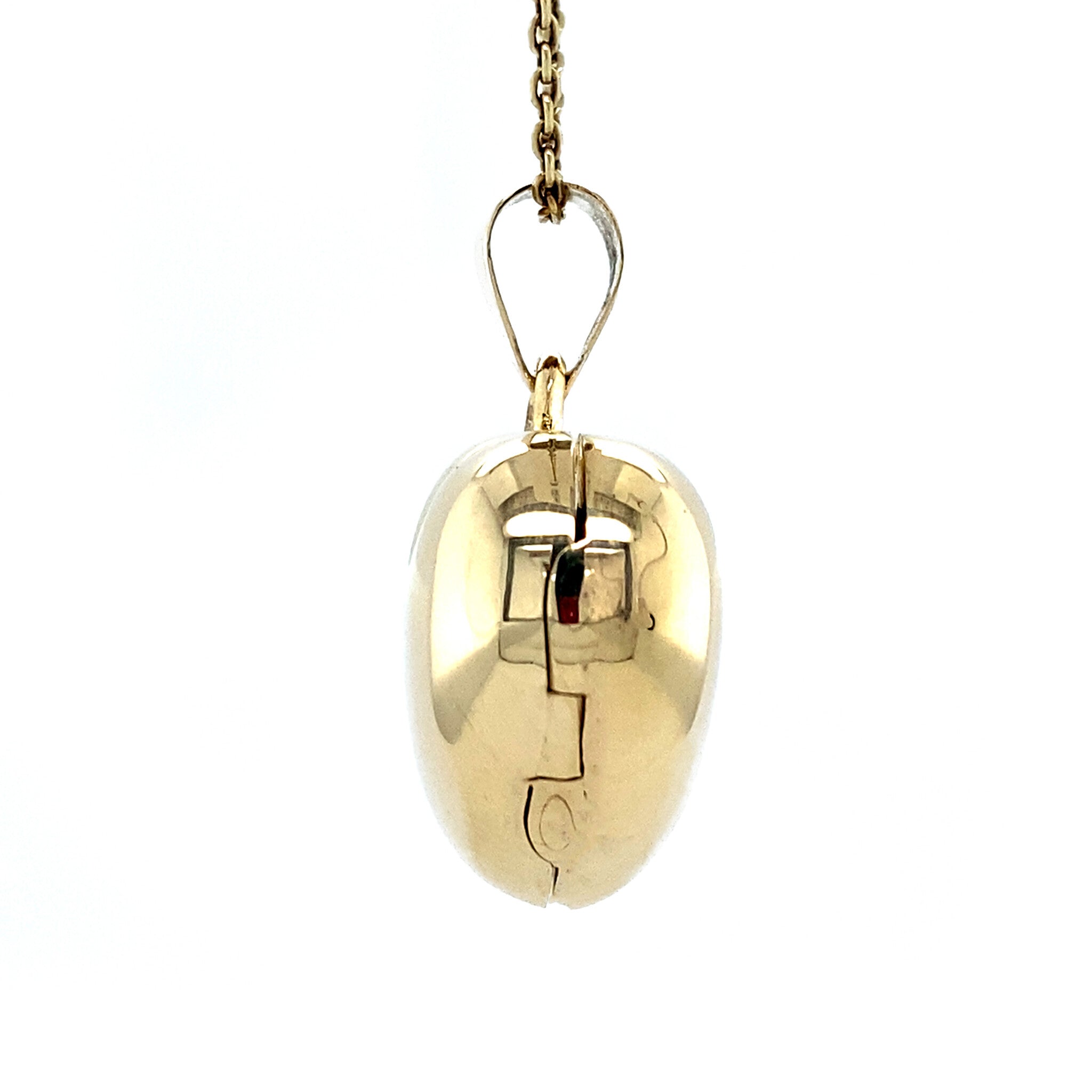 Gouden hart medaillon 14 krt