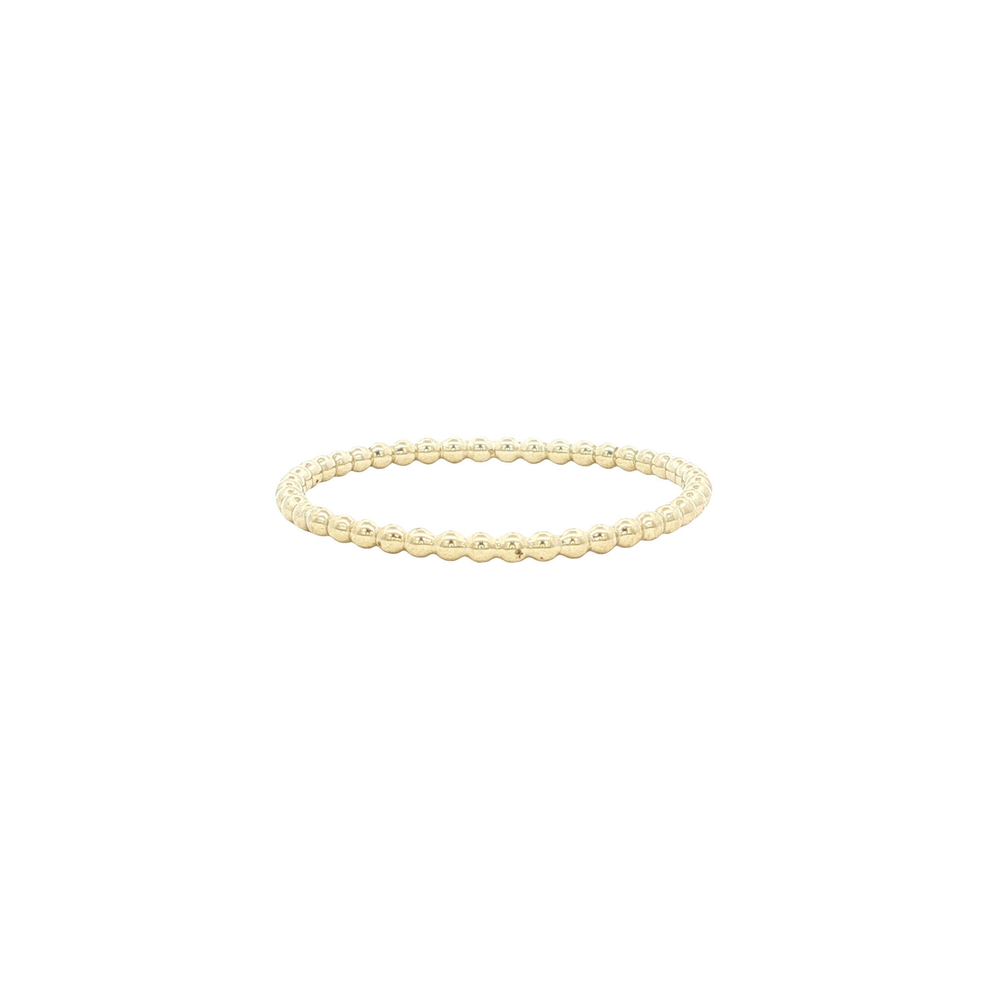 14 kt gold vintage beaded ring