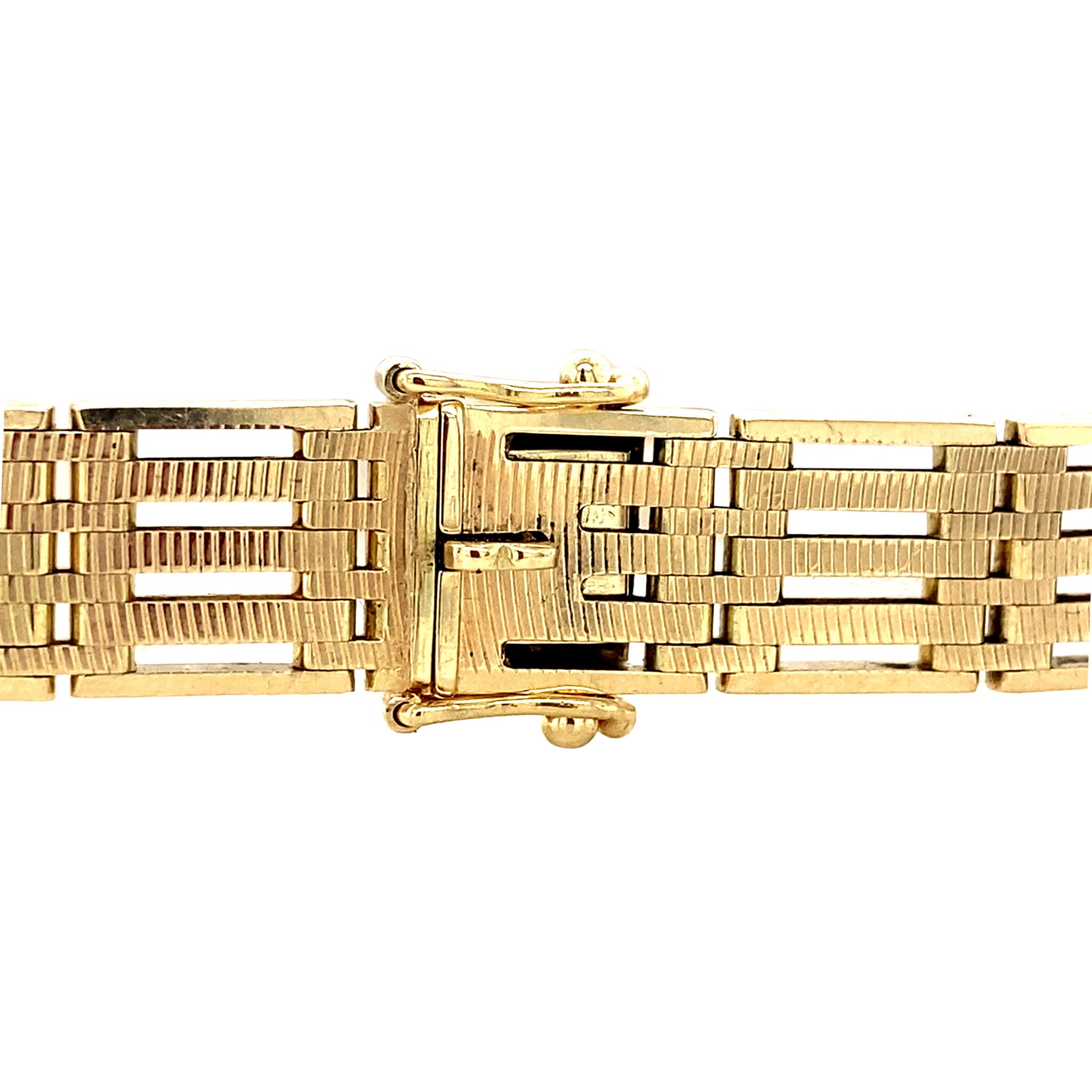 Vintage gold fantasy bracelet 14 kt