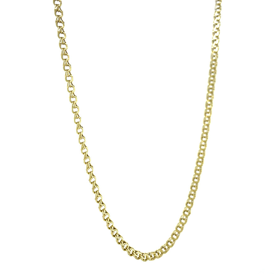 Gold vintage fantasy gourmet necklace 14 kt