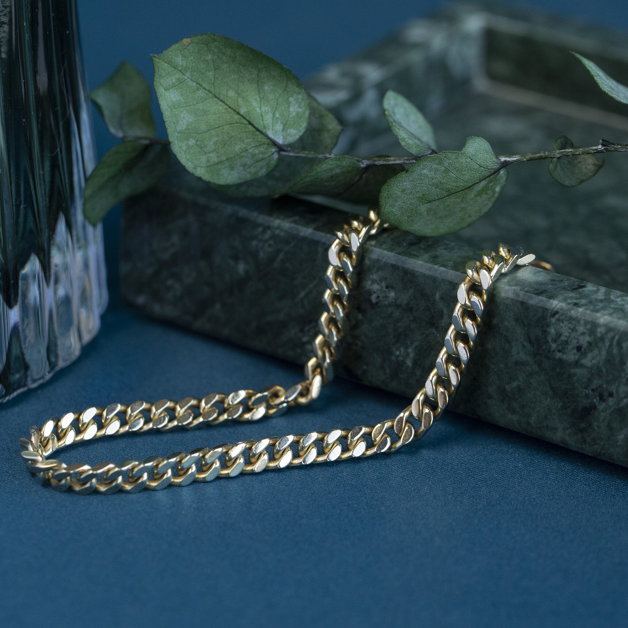Vintage gold gourmet bracelet 14 kt