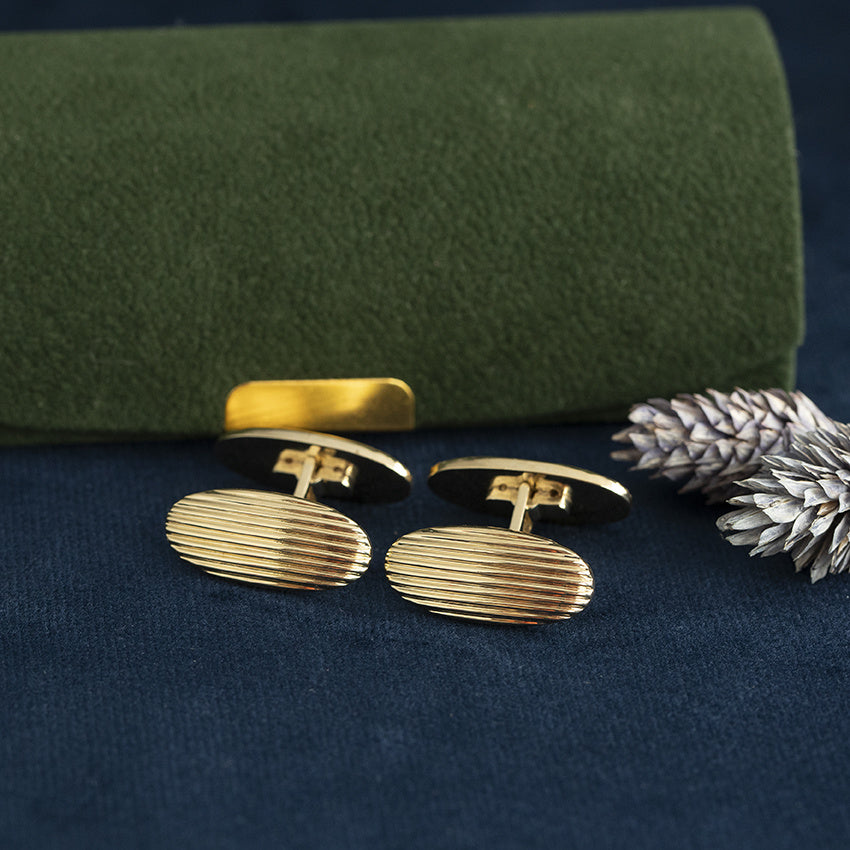 Vintage gold cufflinks 14 kt