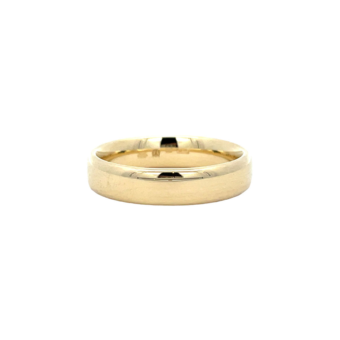 Gouden vintage gladde ring 14 kt