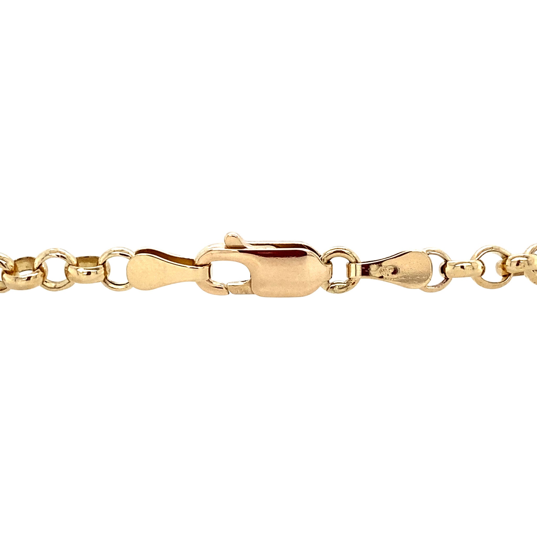 Gouden vintage jasseron armband 14 krt