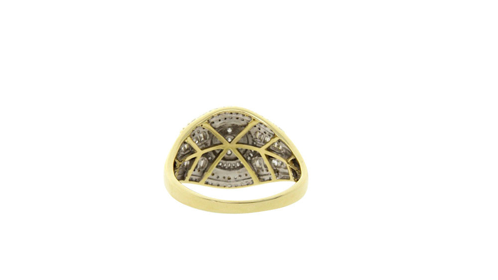 Gouden ring met diamant 14 krt