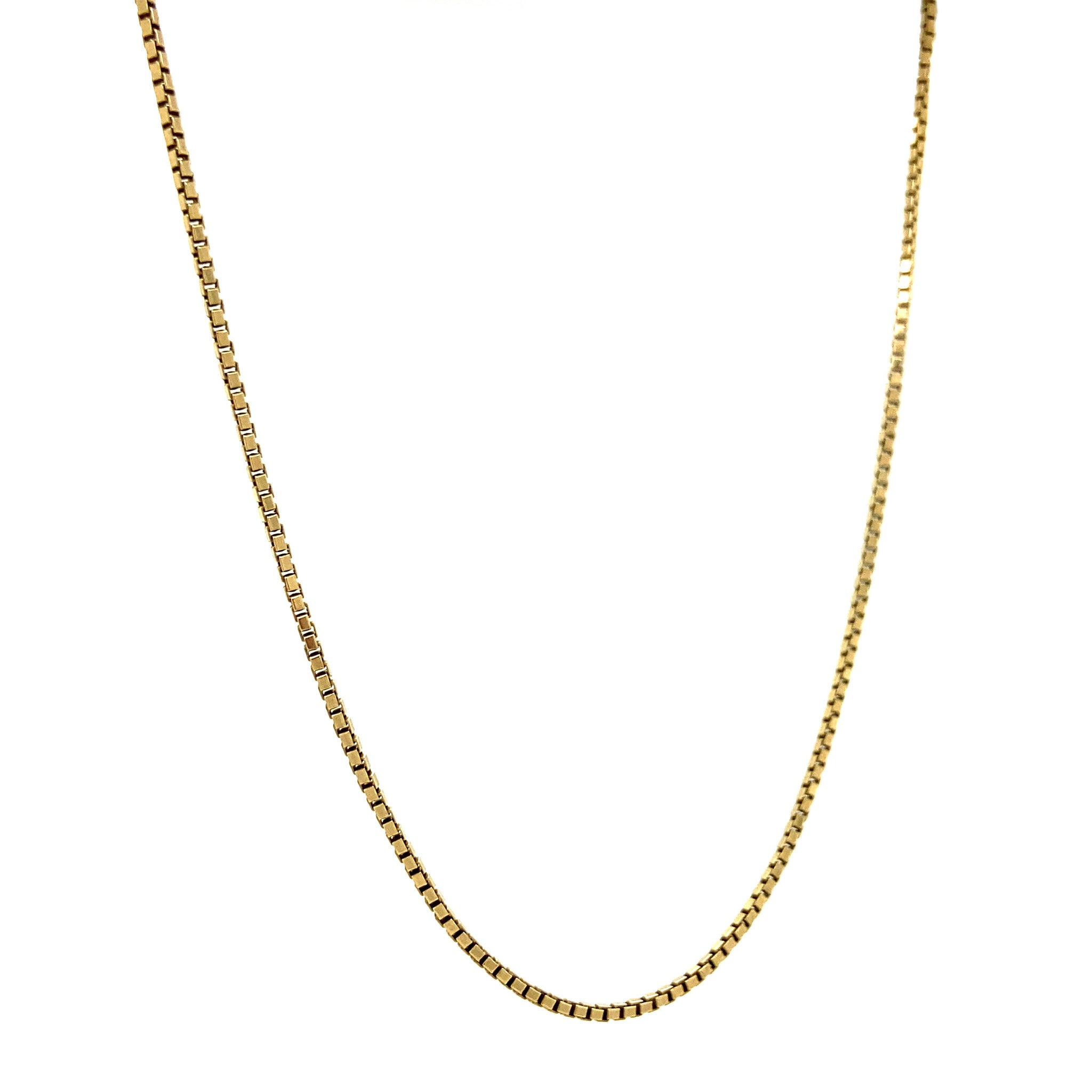 Gold Venetian long necklace 14 kt