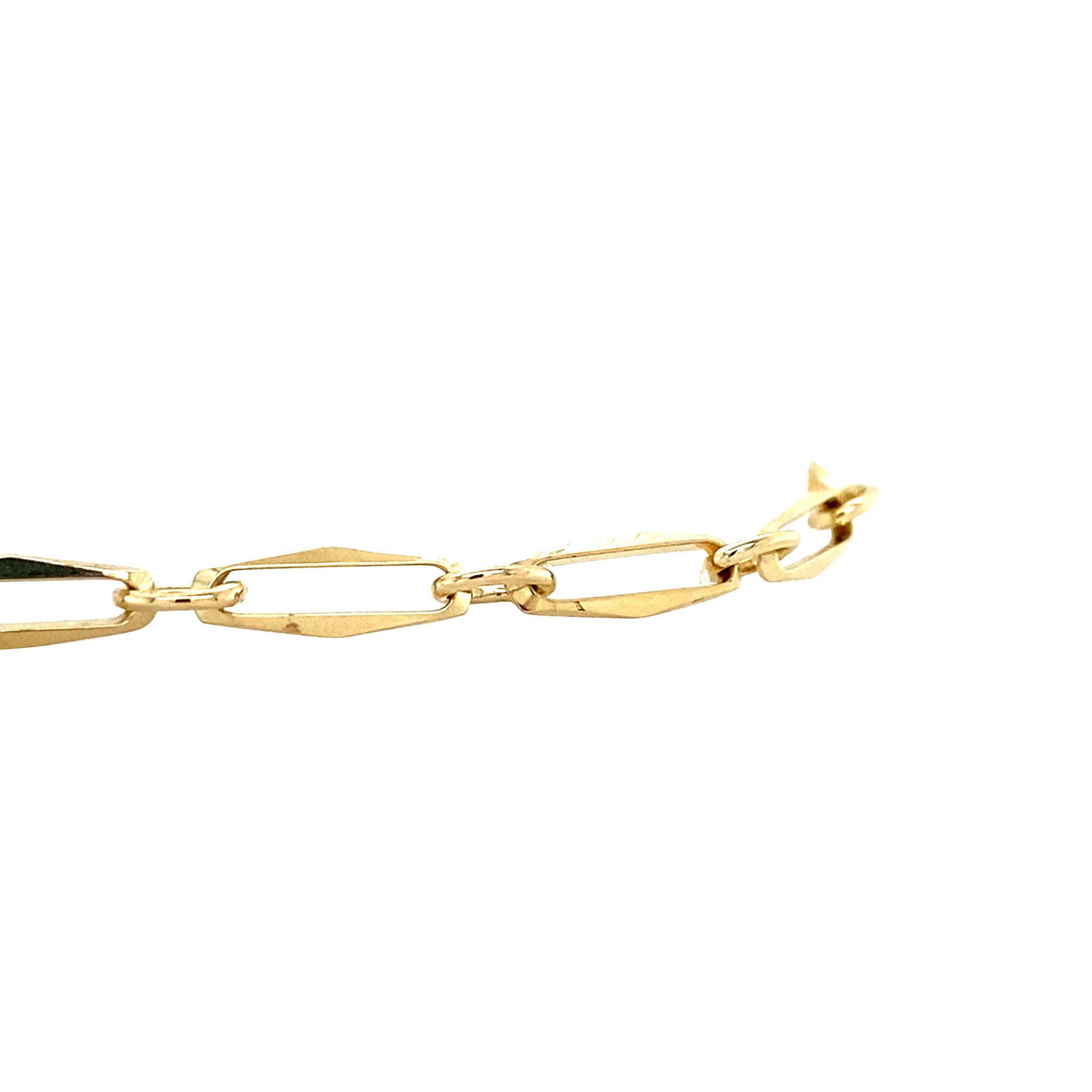 Gouden vintage Closed for ever armband 14 krt